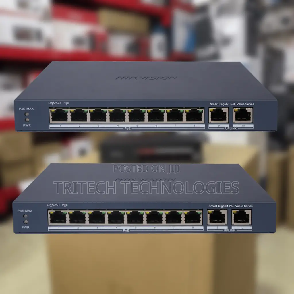 Hikvision Ds-3e1510p-Ei/M 8 Port Gigabit Smart Poe Switch