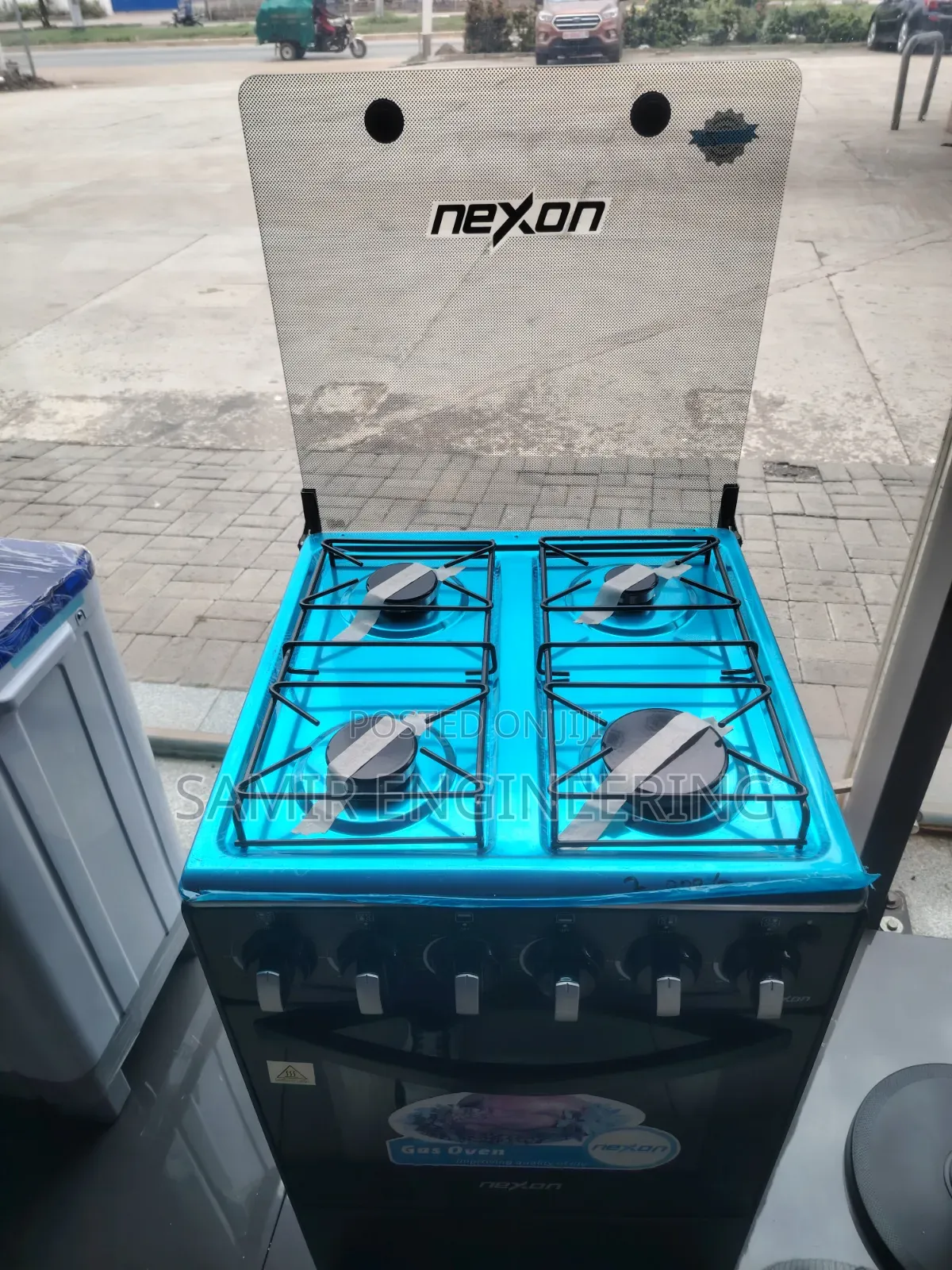 Nexon 4-Burner Gas Cooker (Ngc-50g4-G(B)) - Stainless Steel Top
