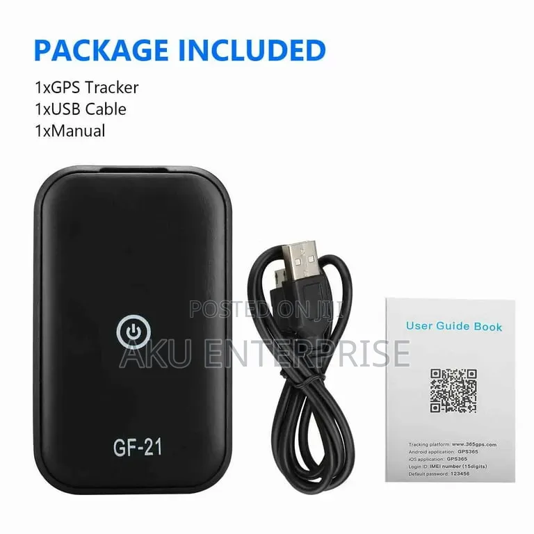 GPS Tracker Supports Apple Android Sim Card, Battery Rechargeable