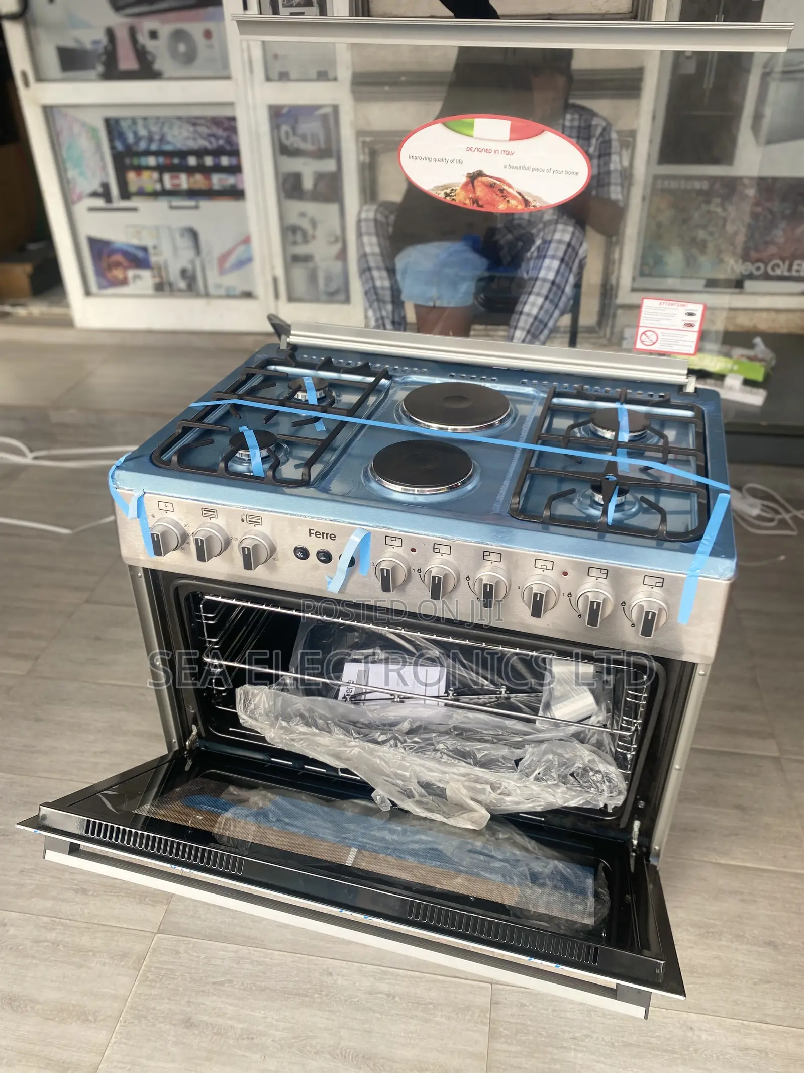 Quality Ferre 90x60 Freestanding 4 Gas 2 Electric