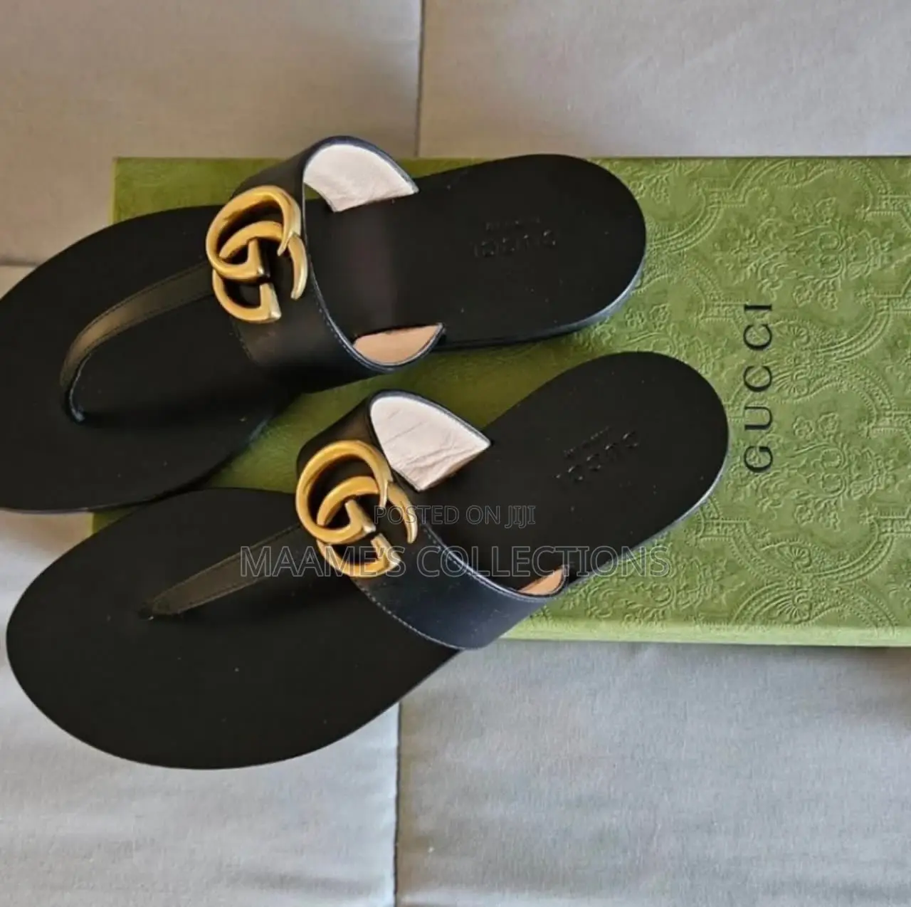 Gucci Marmont Thong Sandals ( in Box)