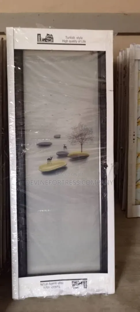 Beautiful Strong Fiber Glass Bathroom Doors Available in Designs