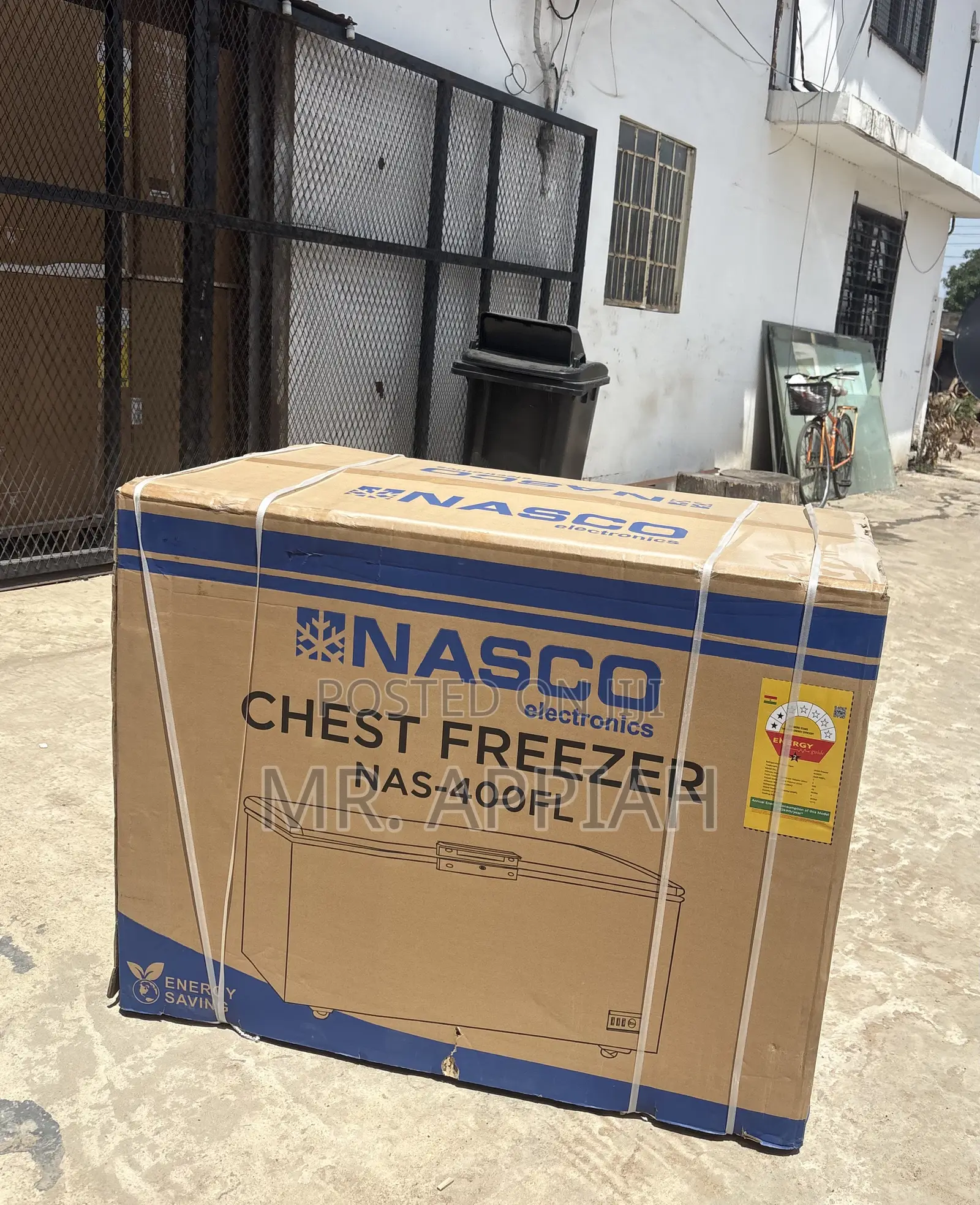 Super Quality Nasco 1 Door Chest Freezer(Nas400fl)288l,Gray 