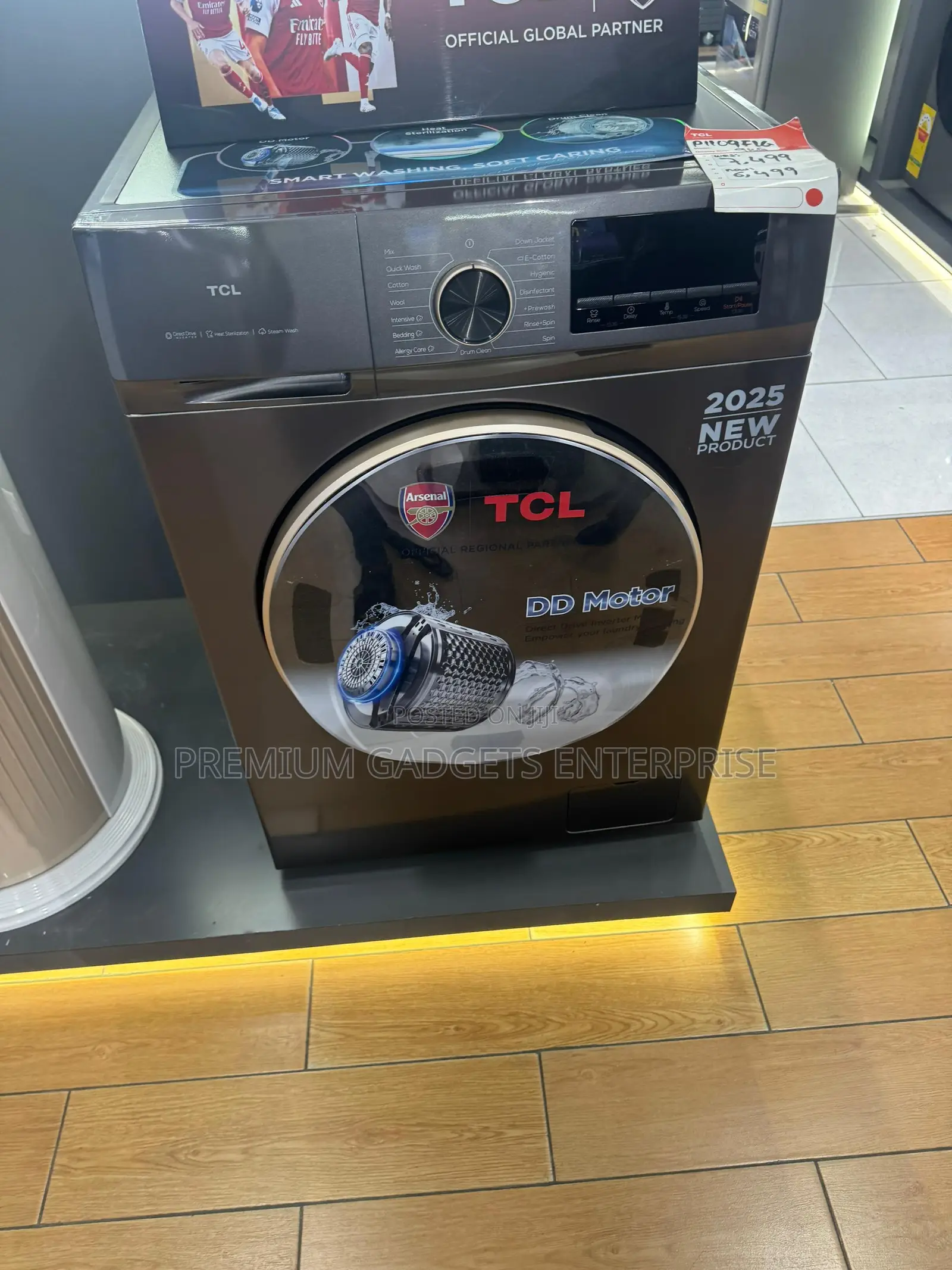 TCL 10.5kg Digital Inverter Washing Machine P211flg Silver Dd Motor