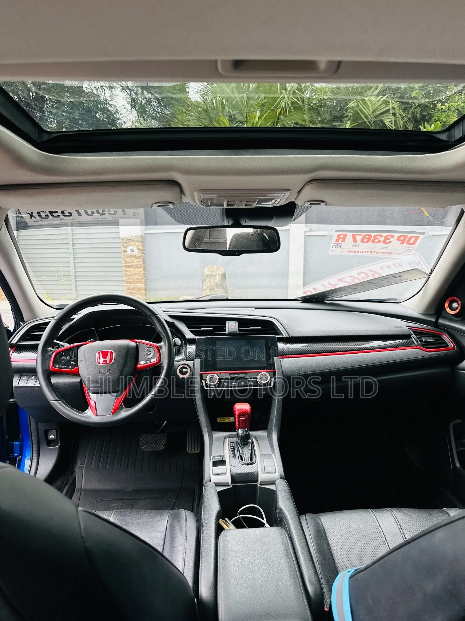 Honda Civic Touring Coupe 2018 Blue