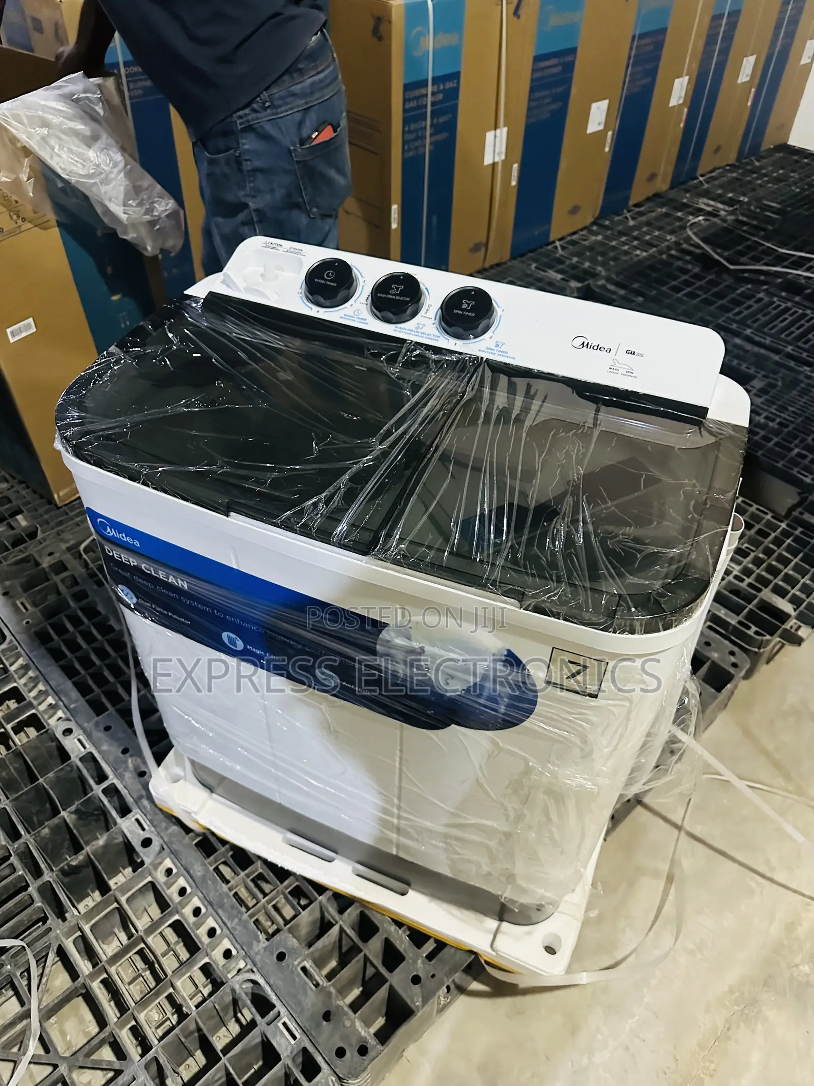 Lovely New White 7kg Topload Wash and Spin Midea