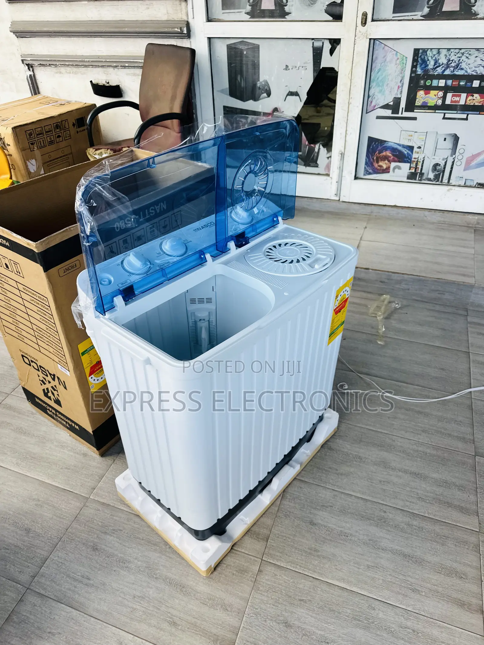 Wash and Spin Function Nasco 10kg Topload Twintu.