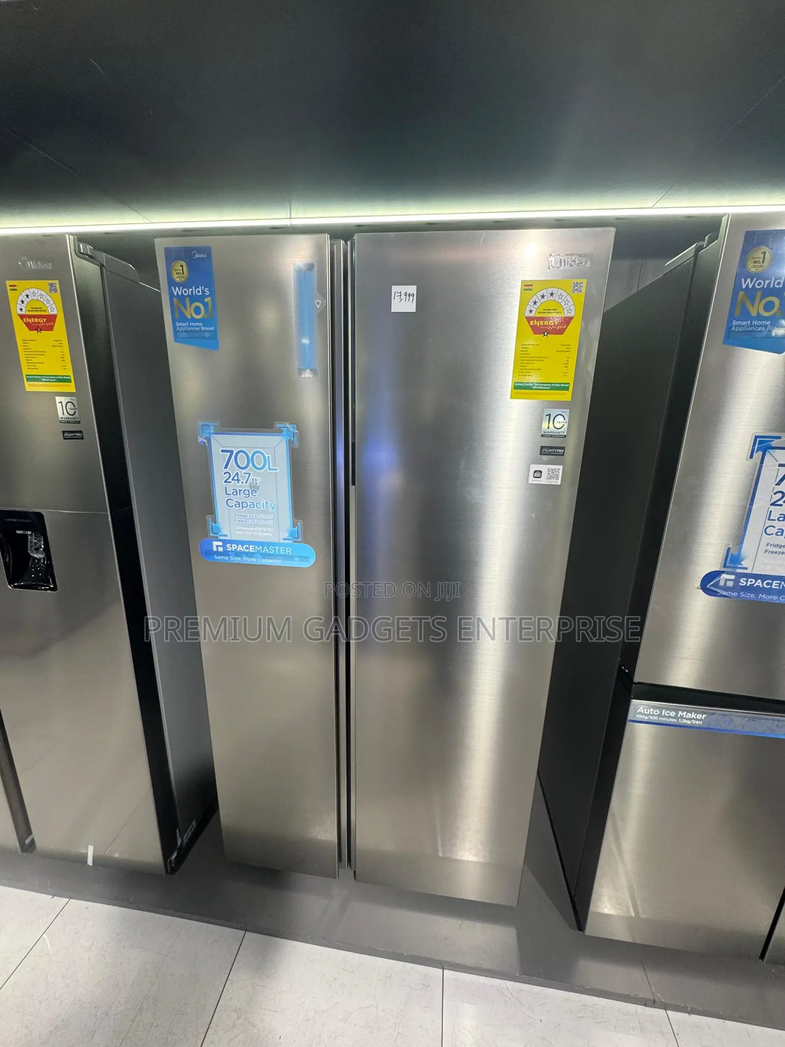 Midea 700ltr Large Side by Side Refrigerator Spacemaster | Inverter