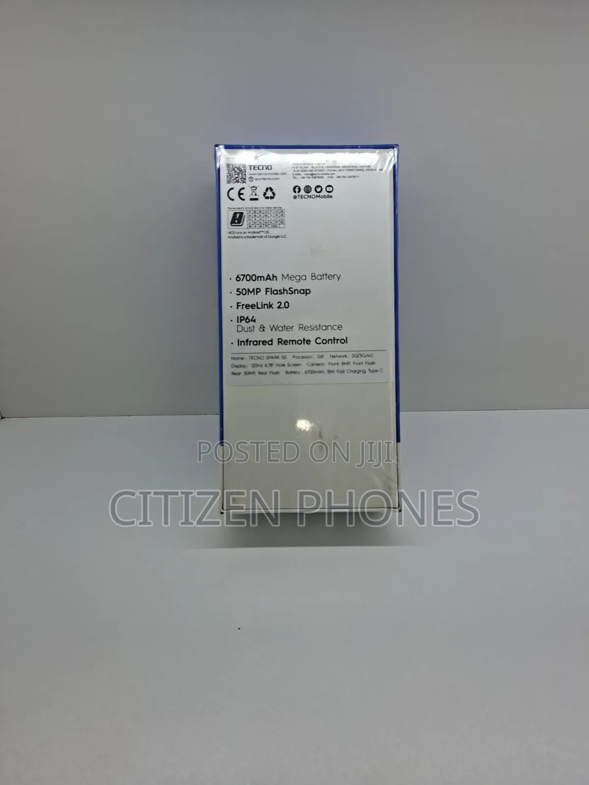 New Tecno Spark 50 128 GB Black