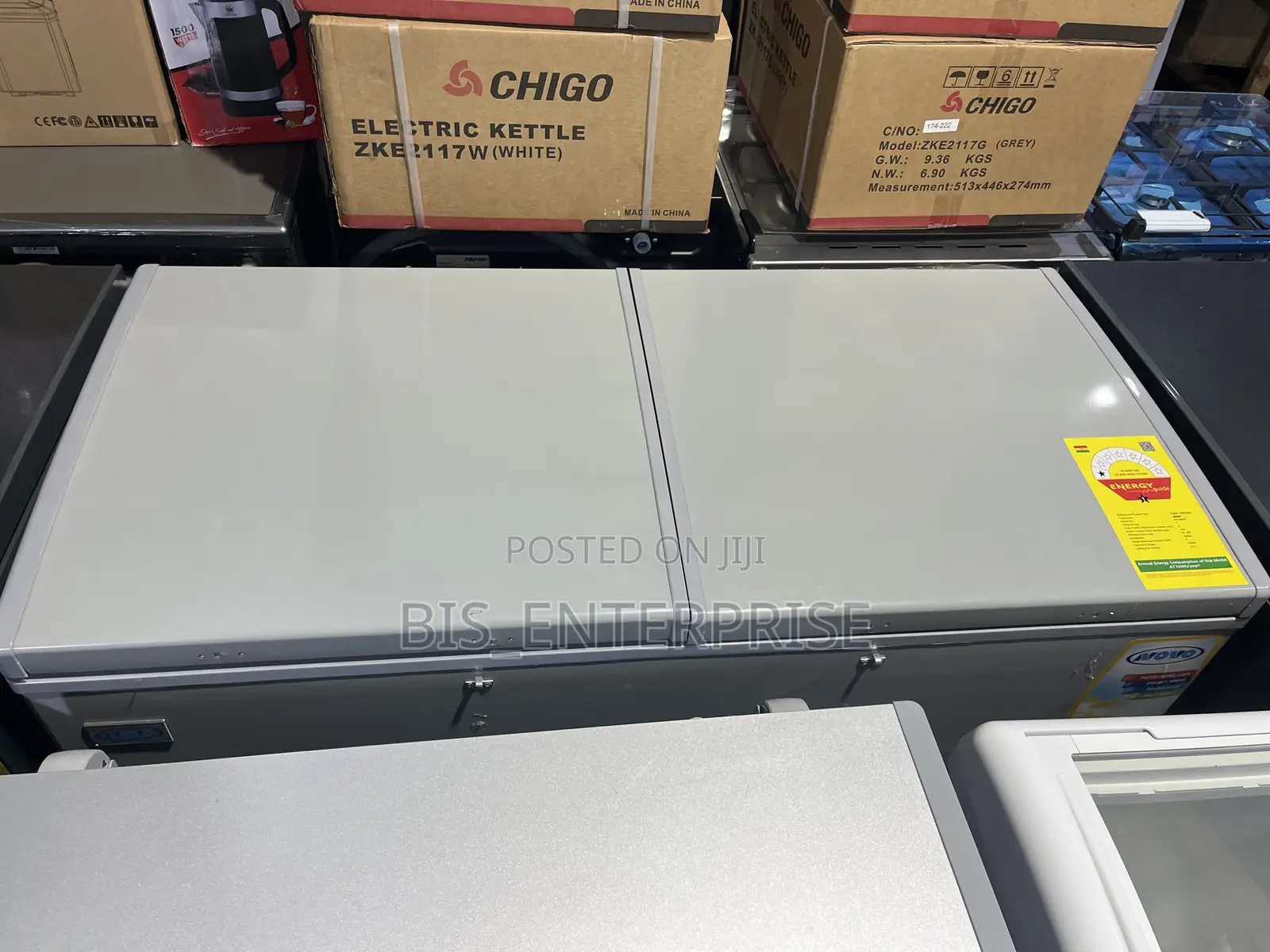 Novo Chest Freezer Double Door Nv 360 358 Liters