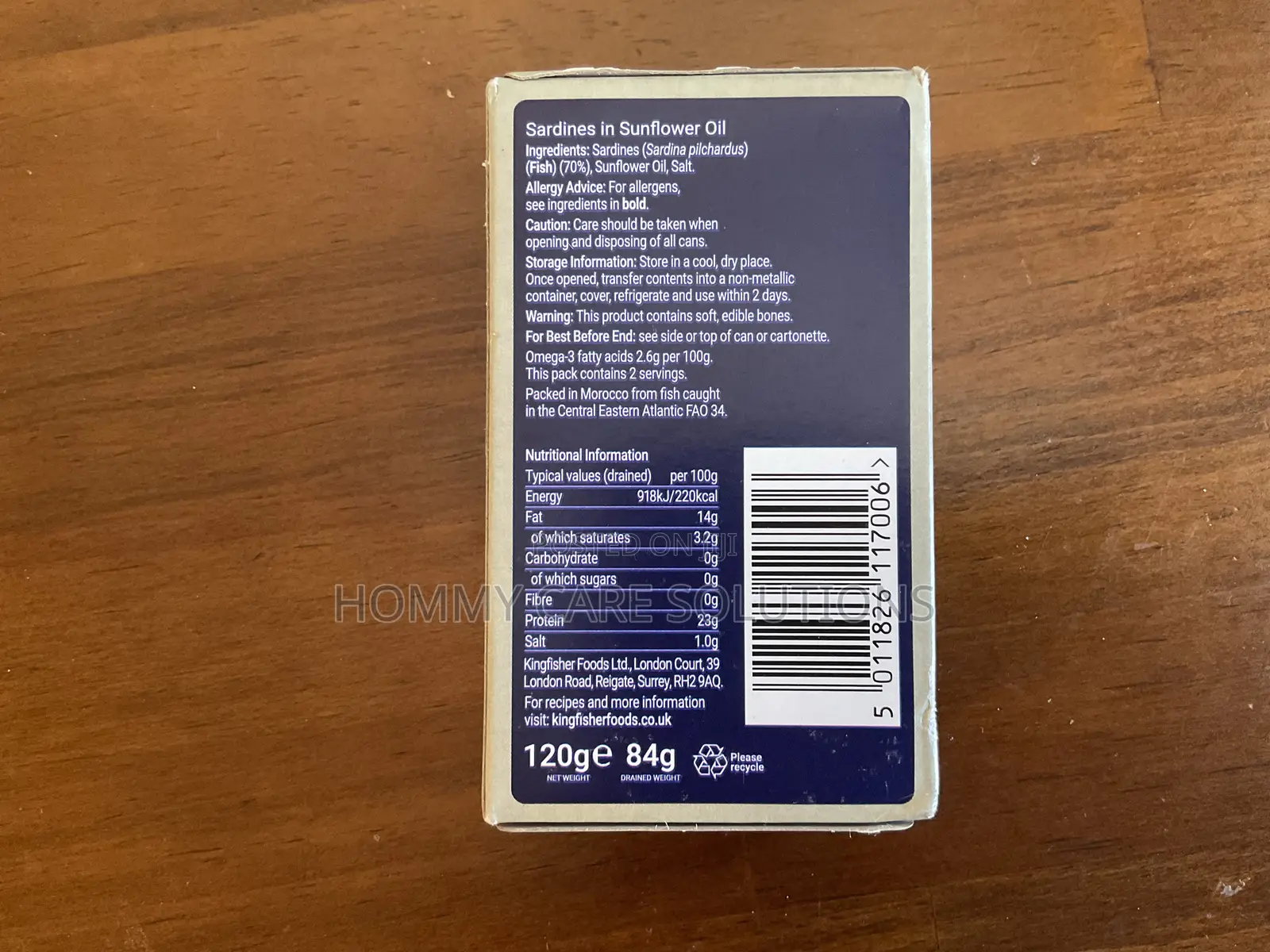 Kingfisher Sardines in Sunflower Oil 120g – Uk Imported | Omega 3