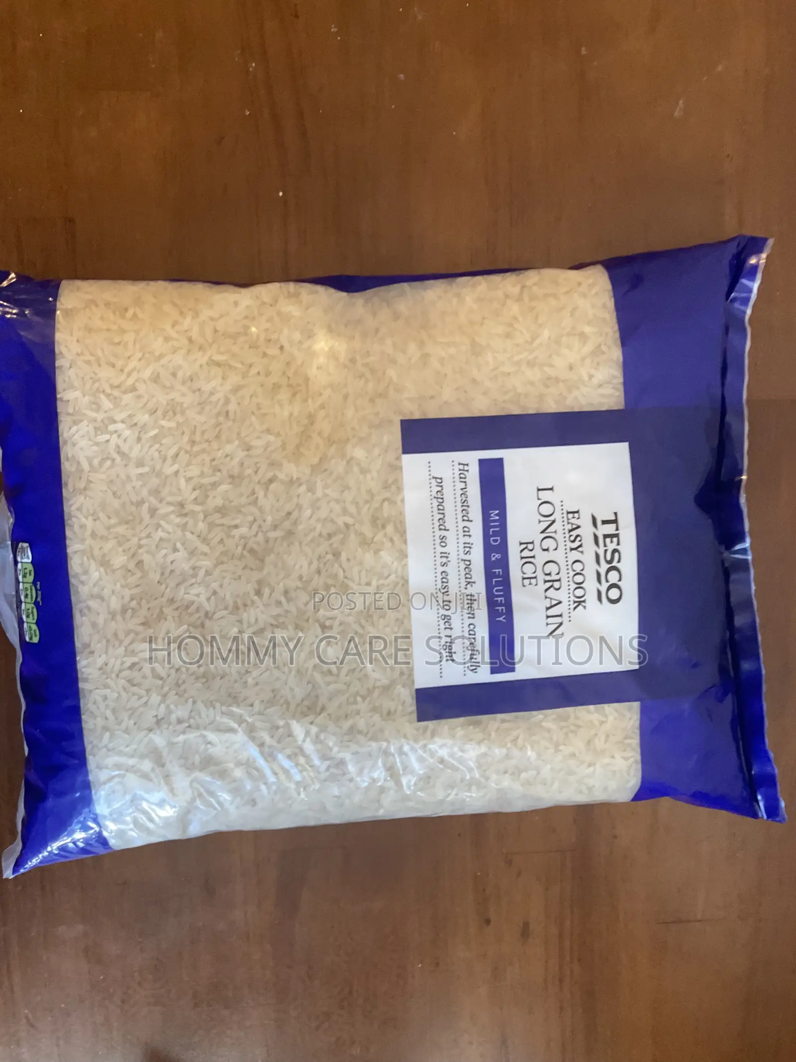 Tesco Easy Cook Long Grain Rice 5kg – Mild Fluffy | Accra