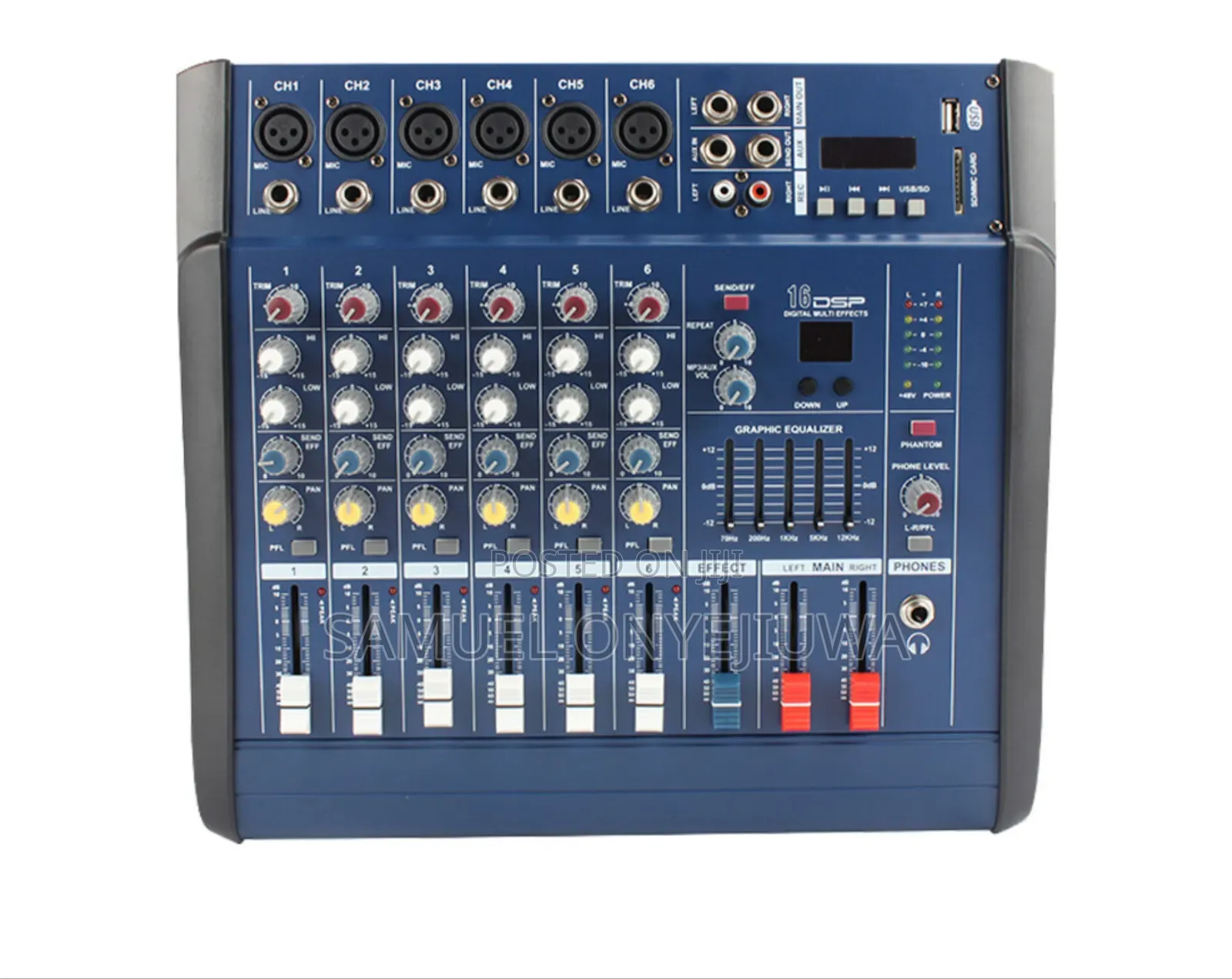 6 Channels Mixer Yamaha Powered(With Amplifier)