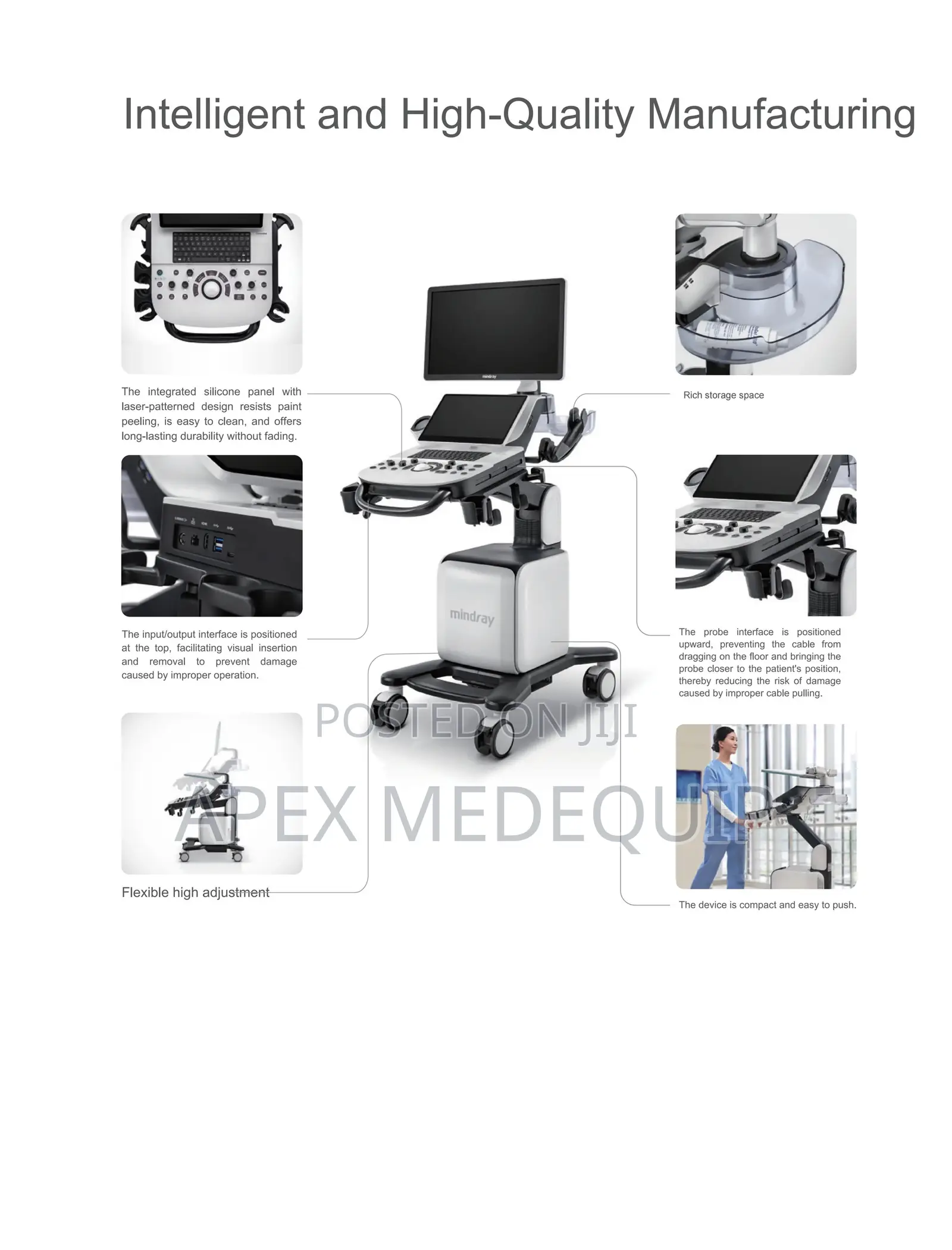 Mindray Consona Et 4d Color Doppler Ultrasound Machine + 3 Probes