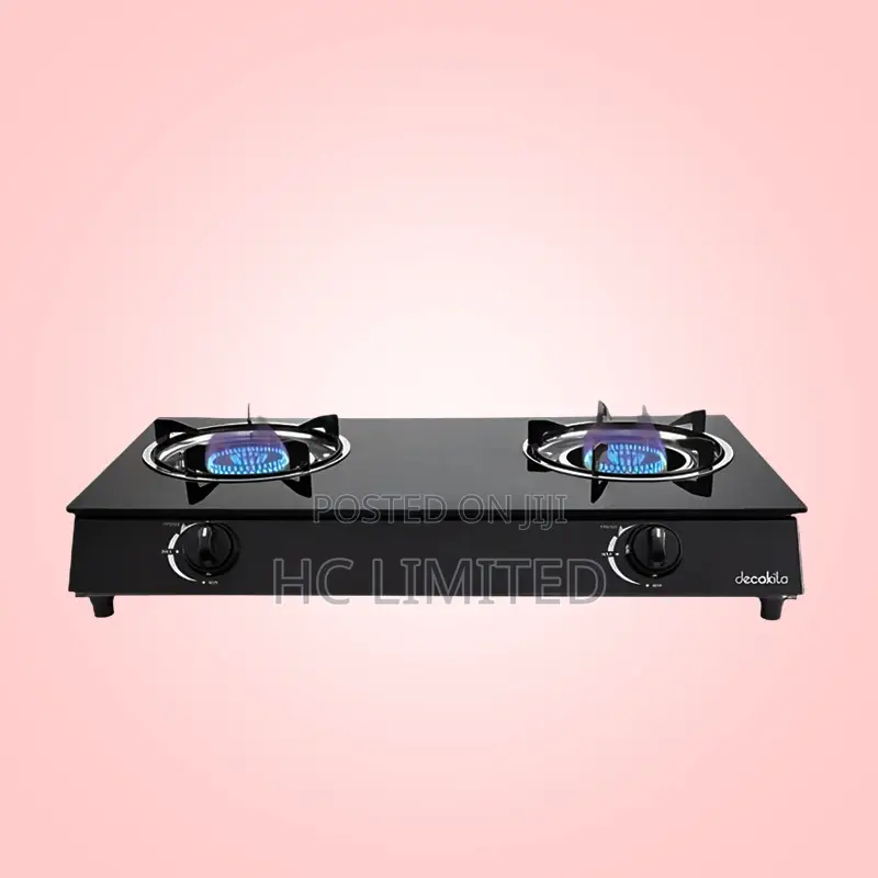 Decakila Double Glass Table Gas Stove - Kmgs043b