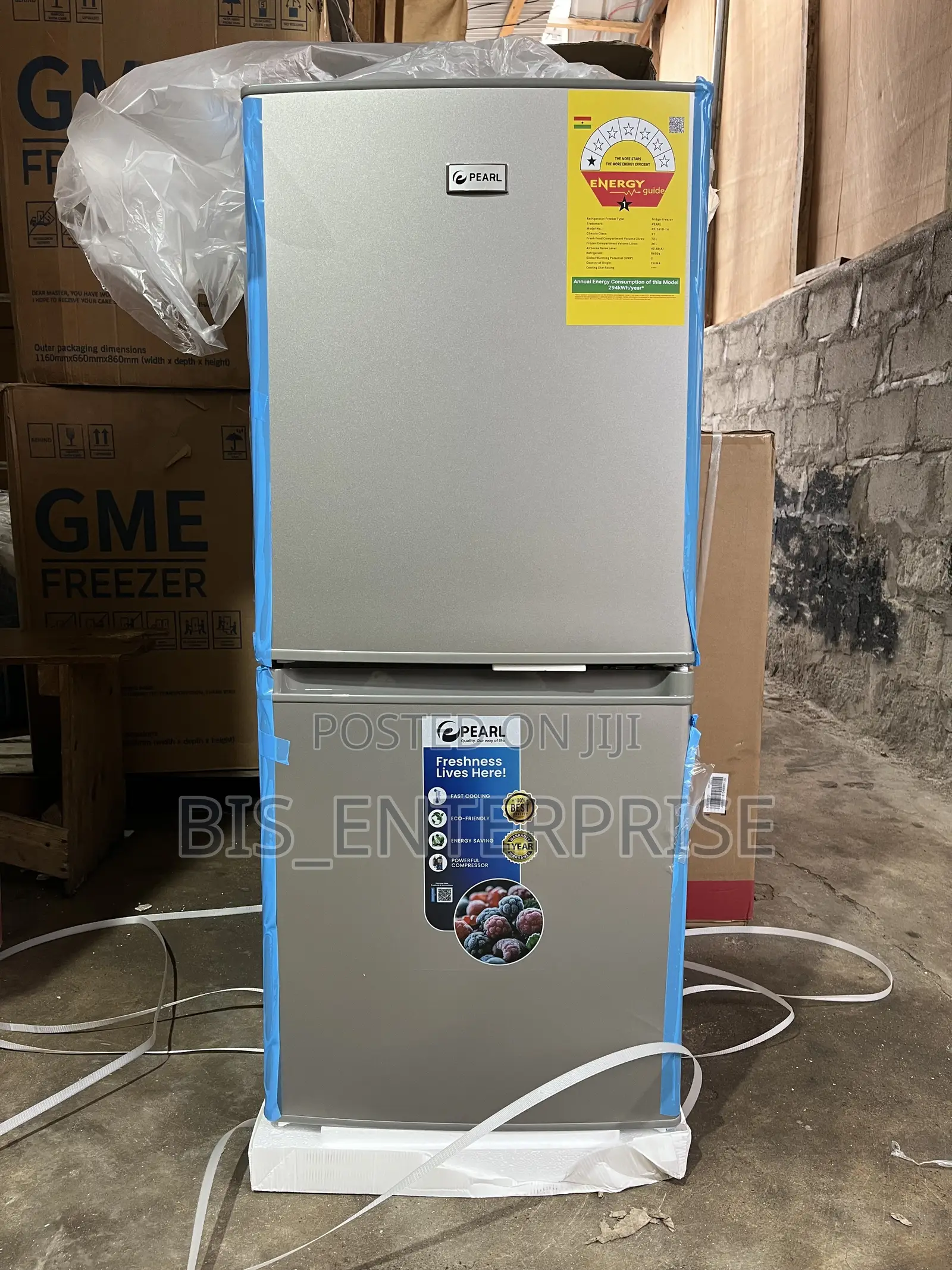 Pearl Refrigerator Double Door 108 Liters Down Freezer