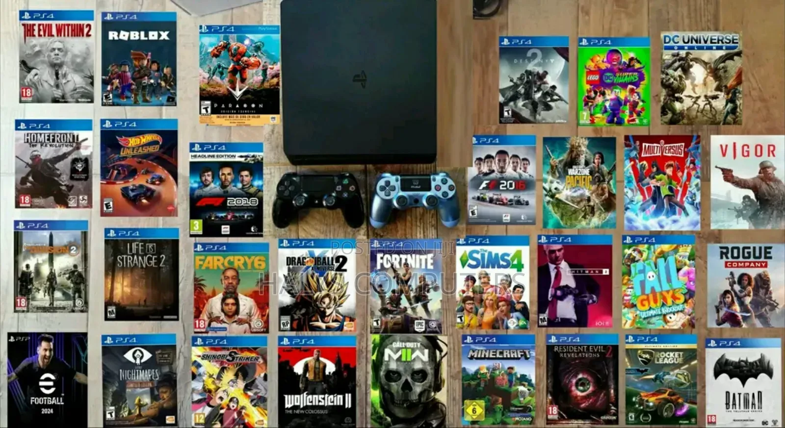 Play Station 4 Pro With Cd Games