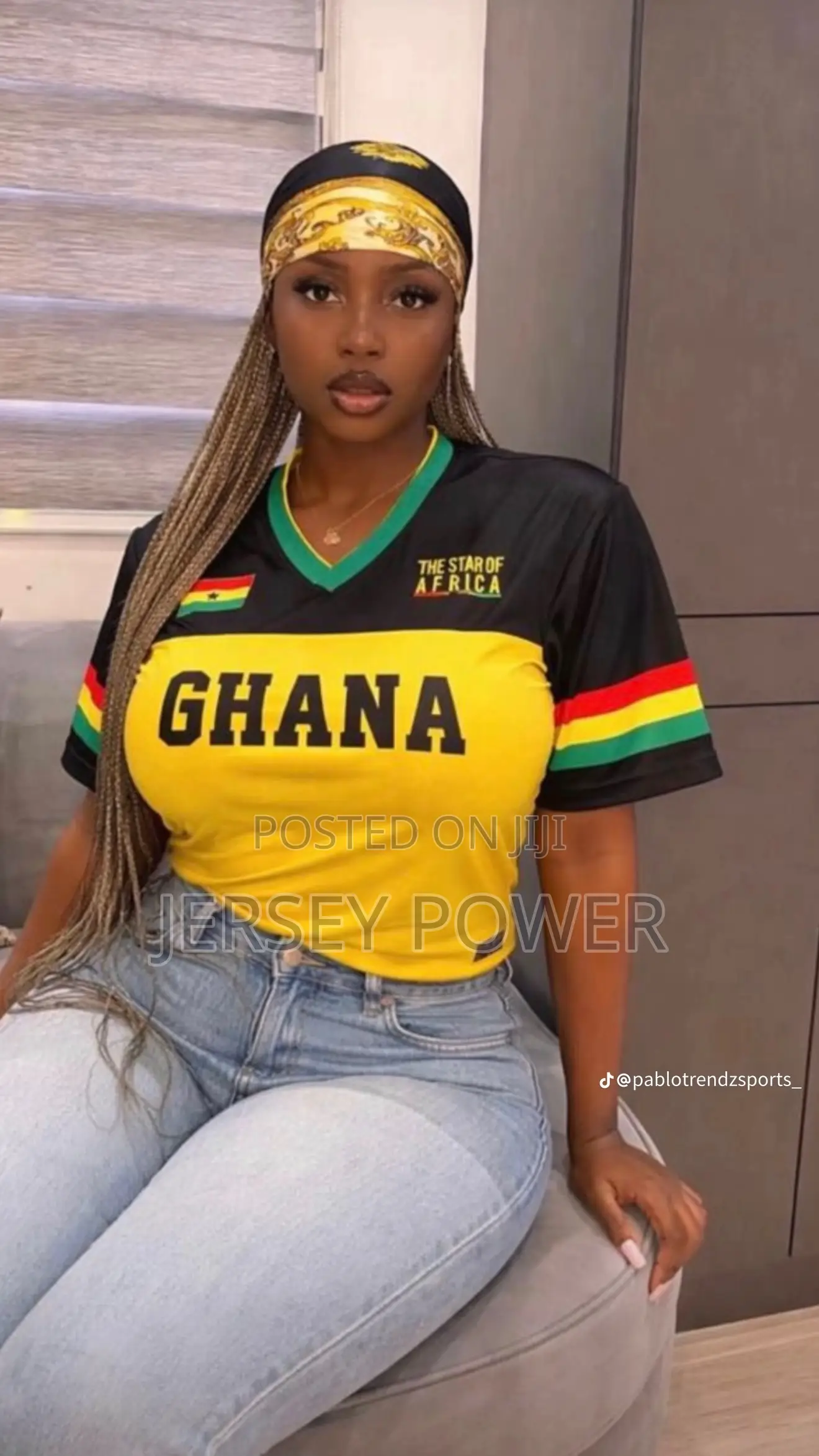 Ghana Black and Yellow Jersey
