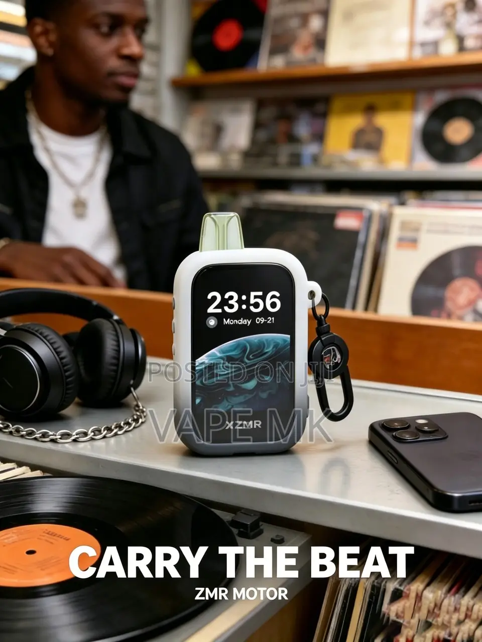 ZMR Carry the Beat Vape Large Smart Screen Pod With Time Display
