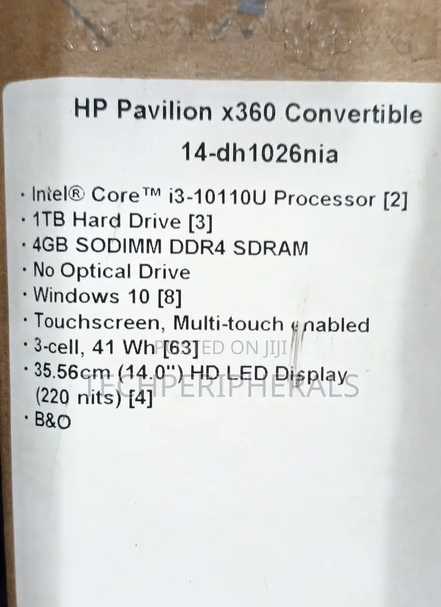 New Laptop HP Pavilion 14 x360 2-in-1 4GB Intel Core i3 HDD 1T