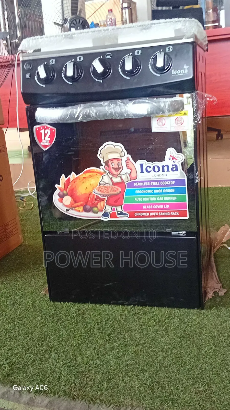 Icona Heavy Duty 4 Burner Cooker With Grill Function