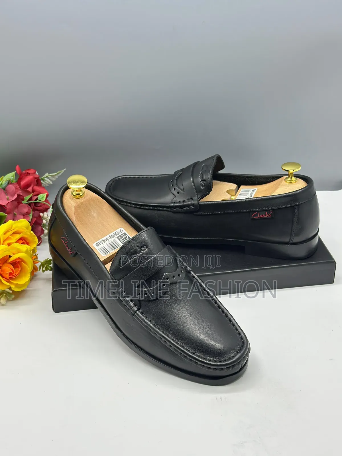 Quality Clark's Red Soles Men's Leather Loafers