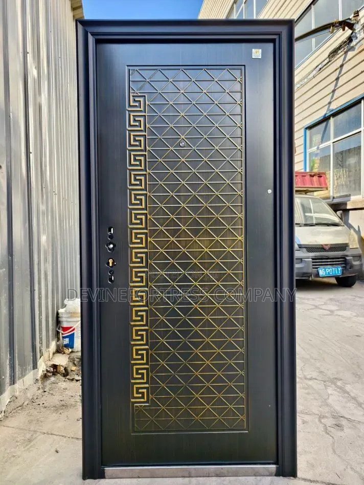 High Quality Anti Rust Security Single Doors Golden Available