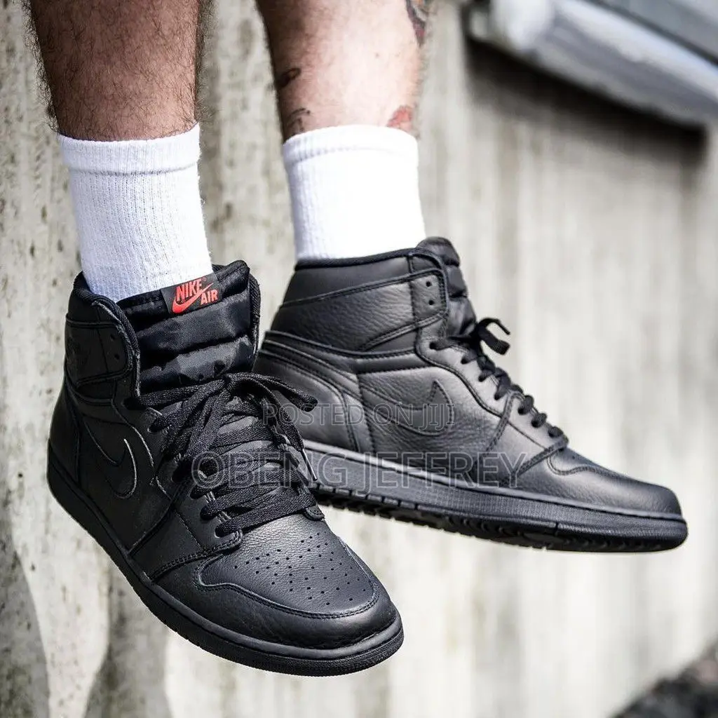 Original Nike Jordan 1 High All Black