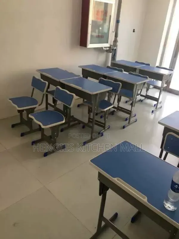 Adjustable Metallic Study Table and Chair