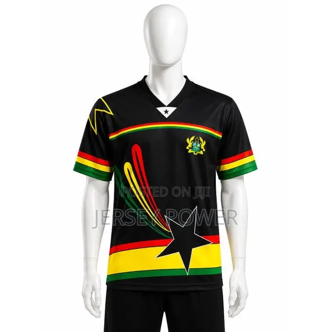 Ghana Jersey Black Fashion ( to the World )