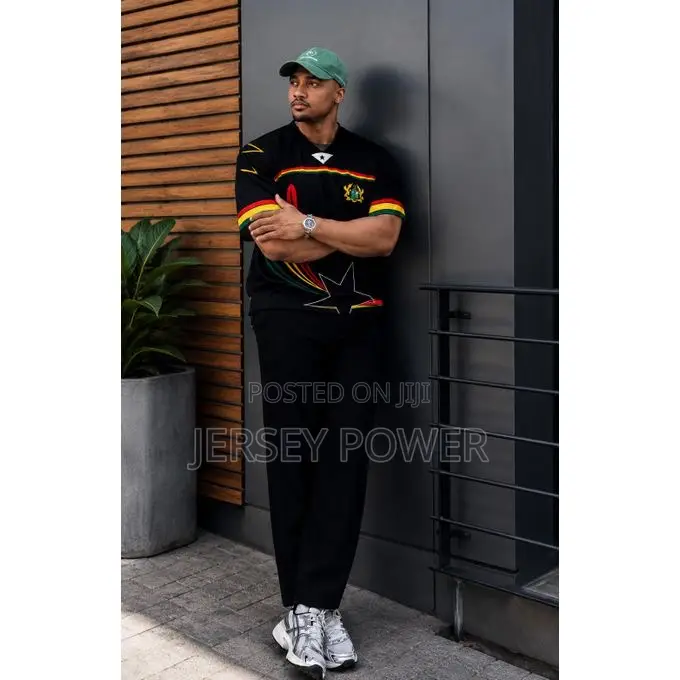 Ghana Jersey Black Fashion ( to the World )