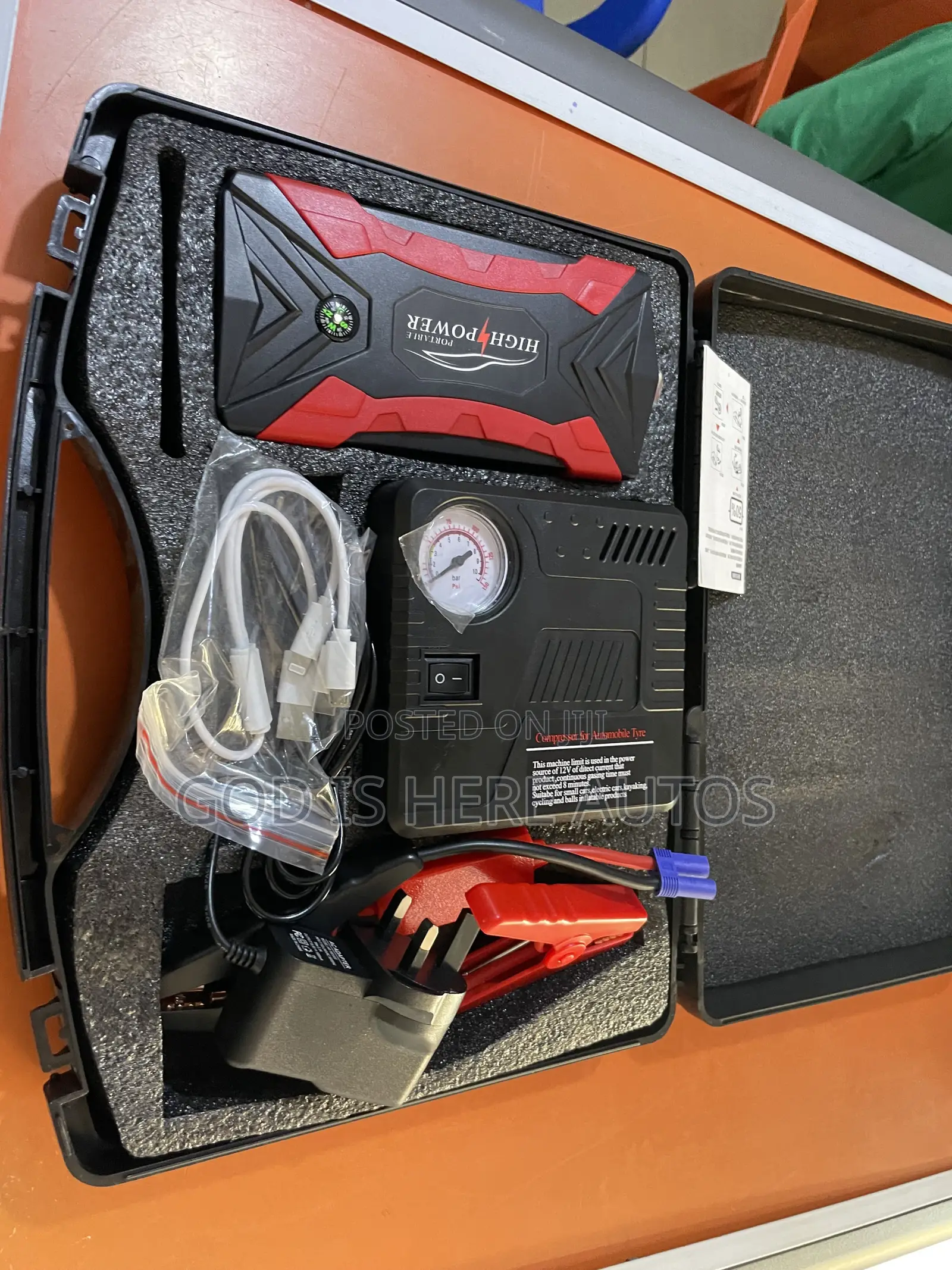 Jump Starter With Tire Pump