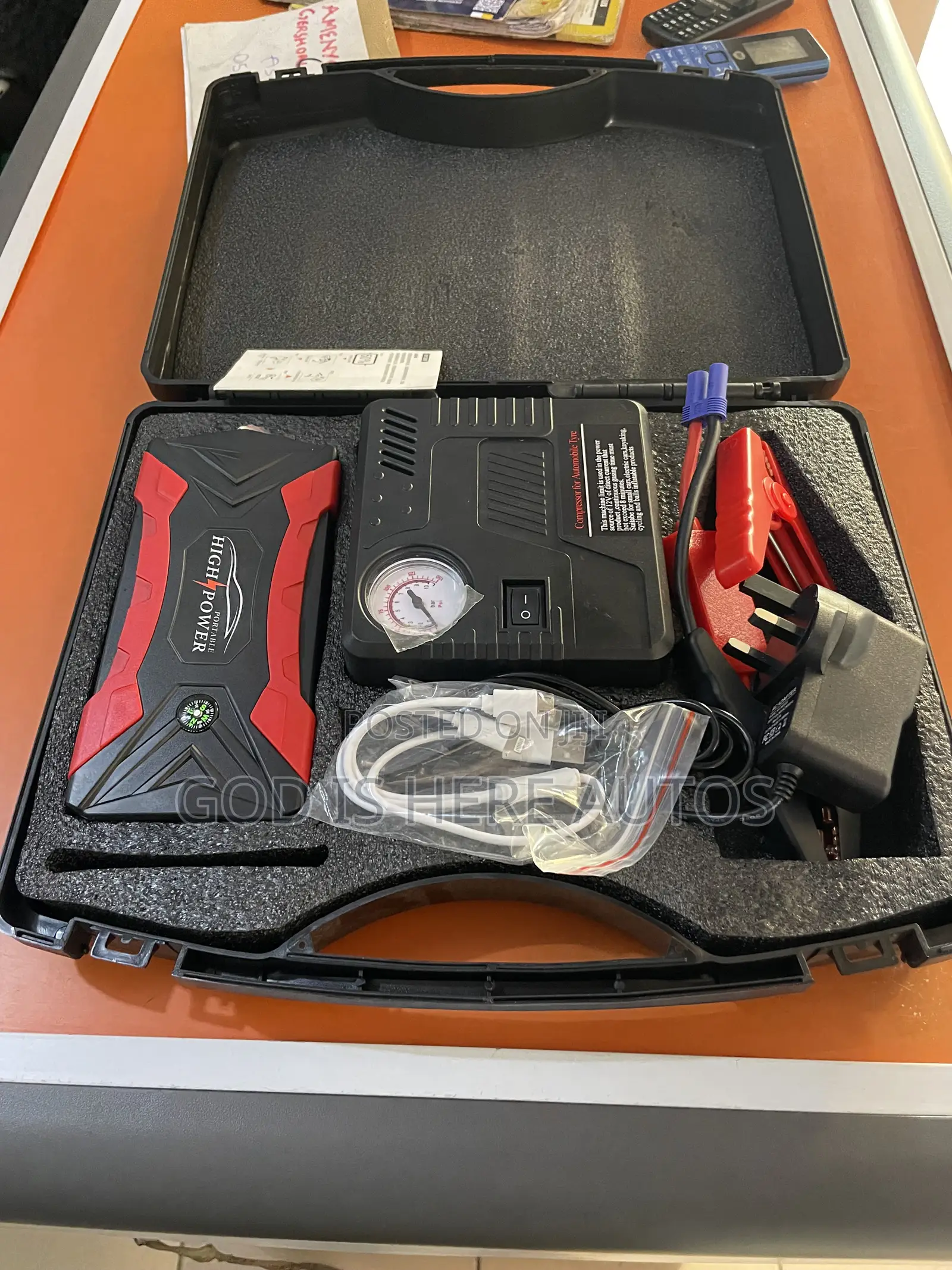 Jump Starter With Tire Pump
