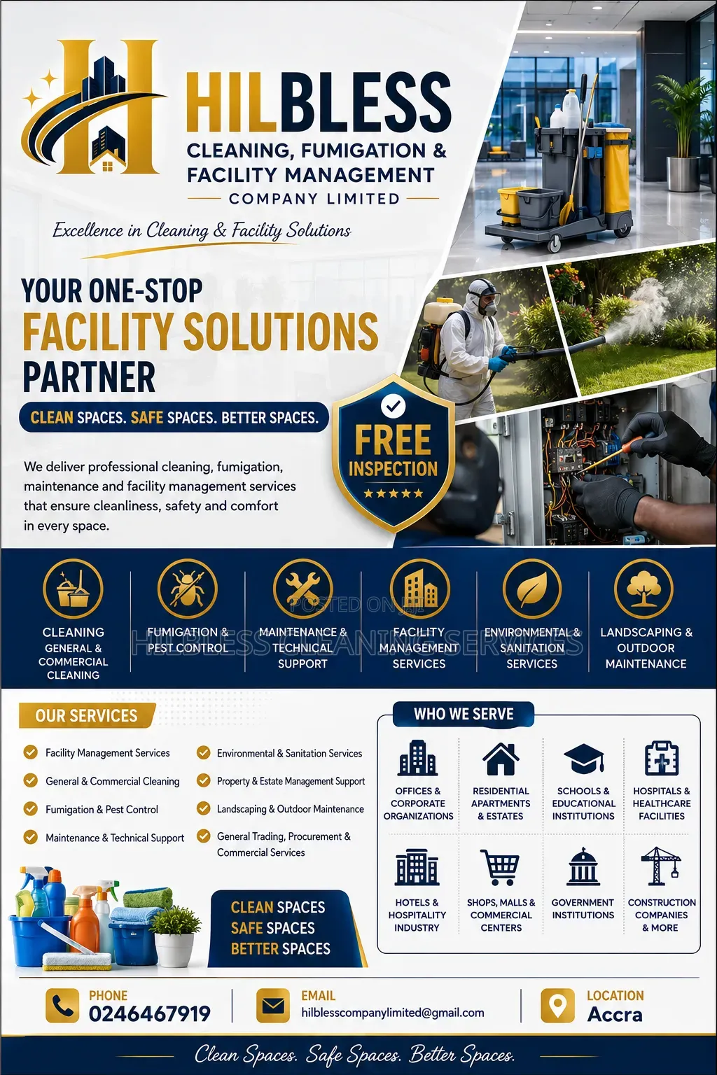 Hilbless Cleaning, Fumigation Facility Management Company Limited