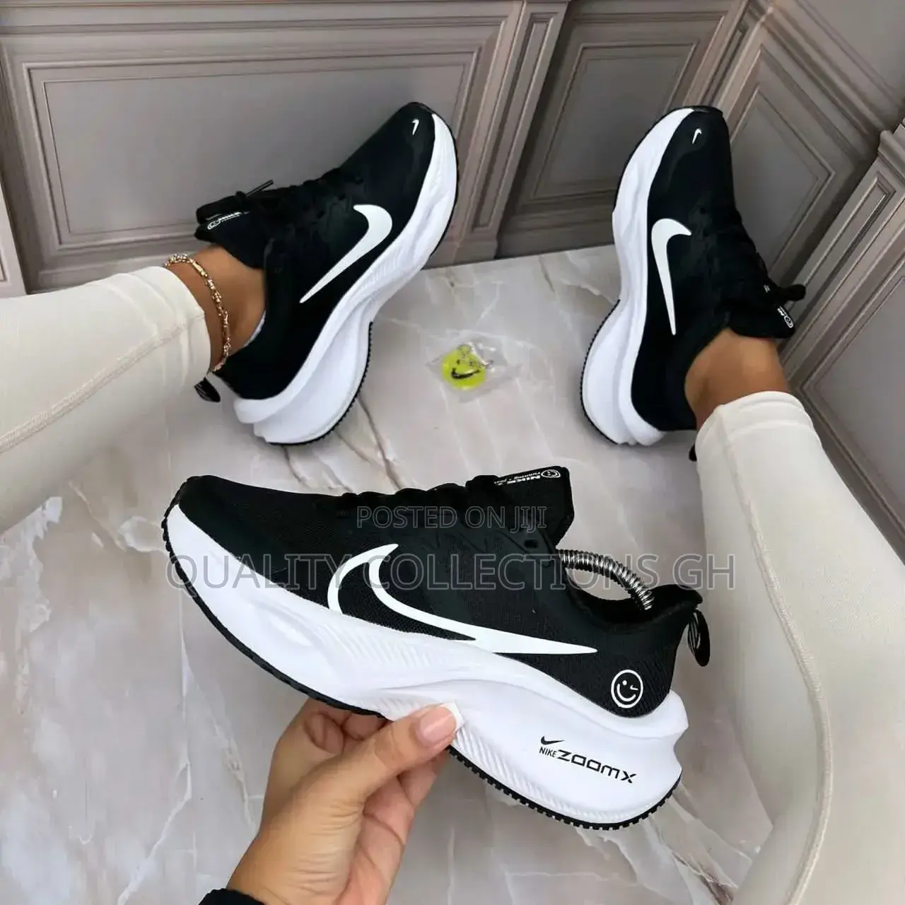 Nike Zoom X Smiley Black and White