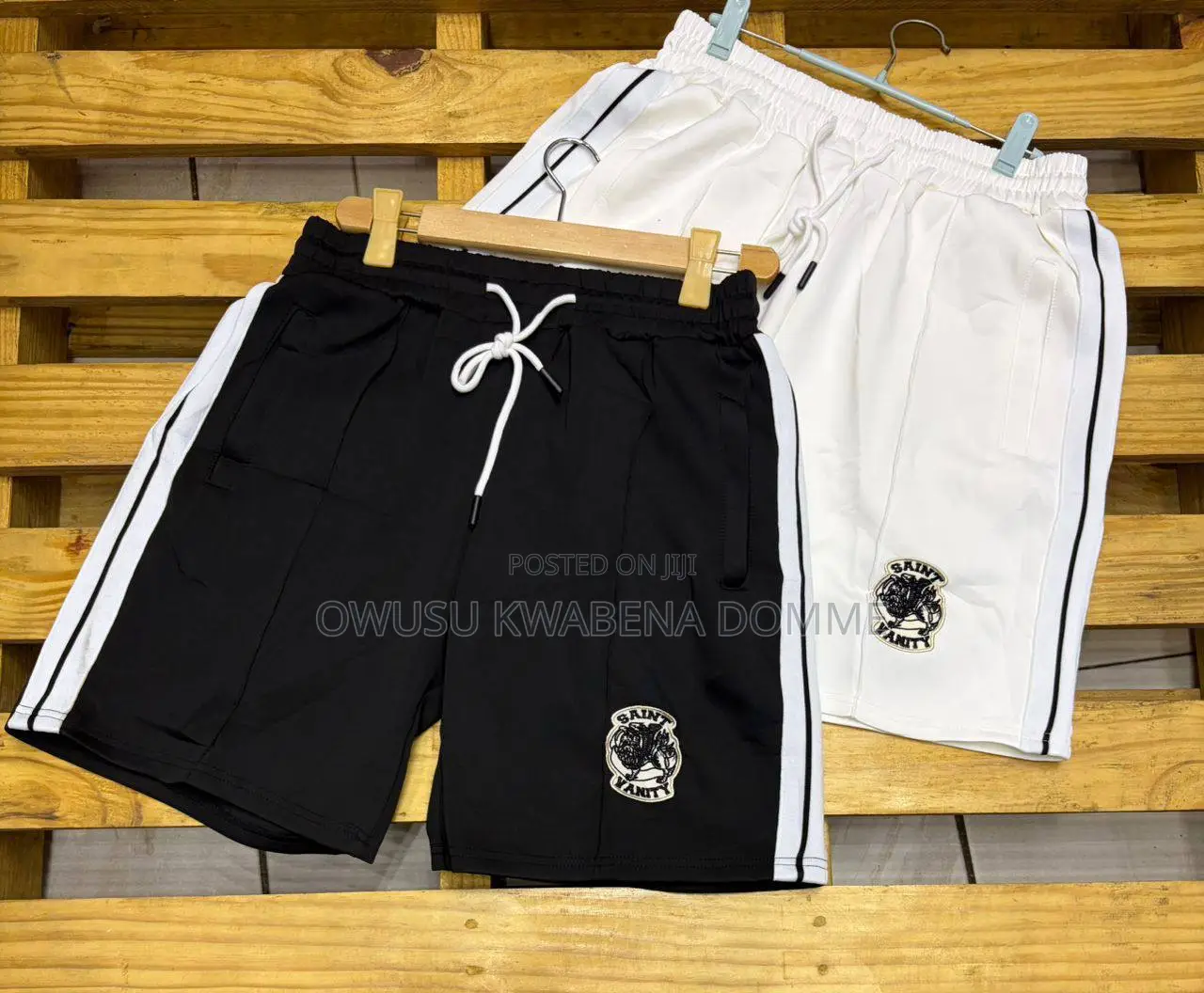 Green and Blue Jogging Shorts Available for Sale