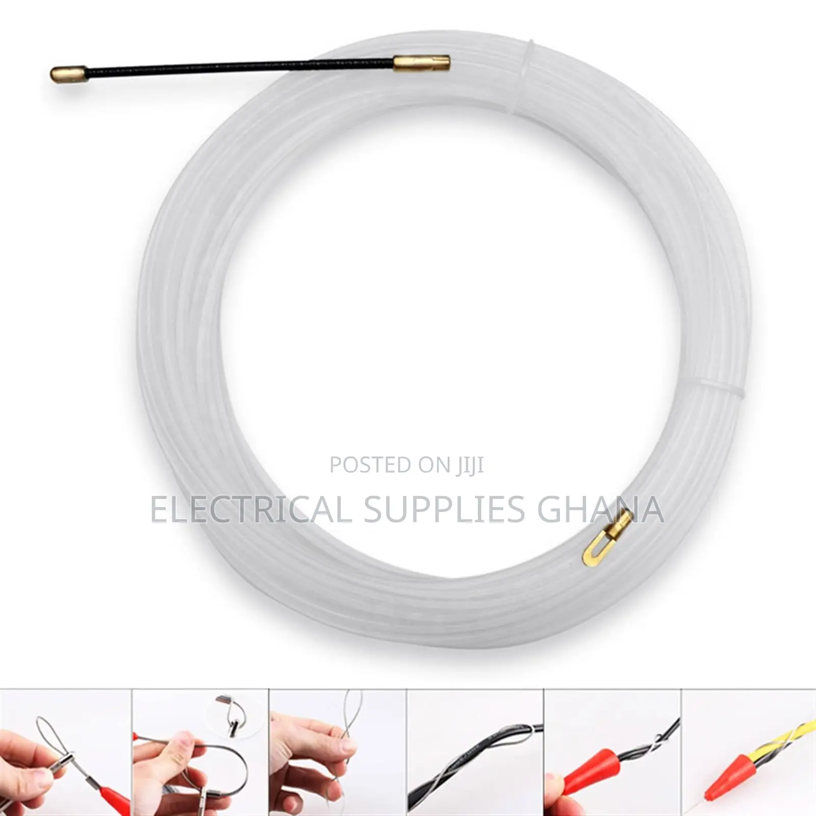 30m Fibre Fish Tape Cable Puller Electrician Wire Guide Tool