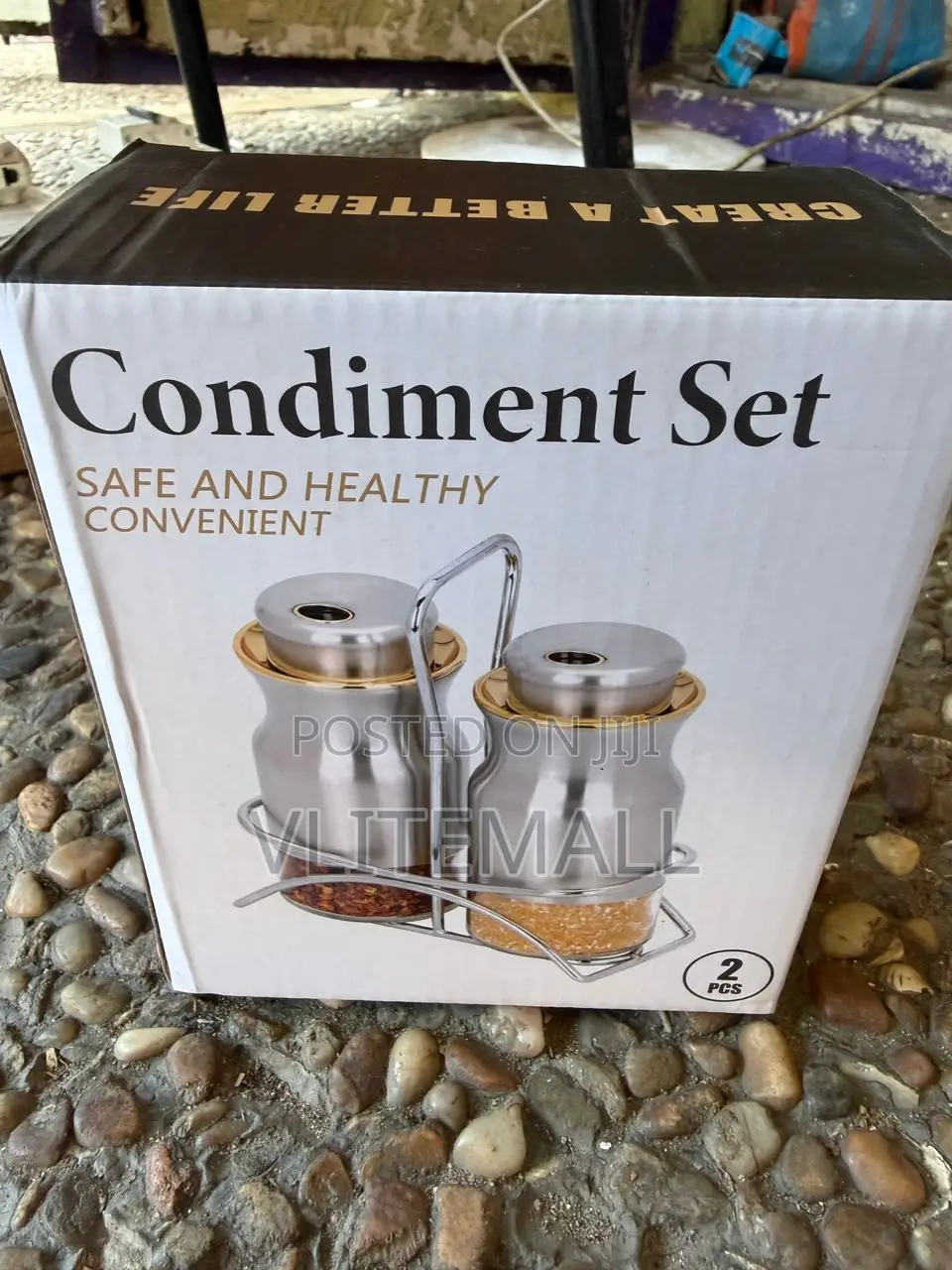 Drumstone 2-Piece Salt and Pepper Shaker Set