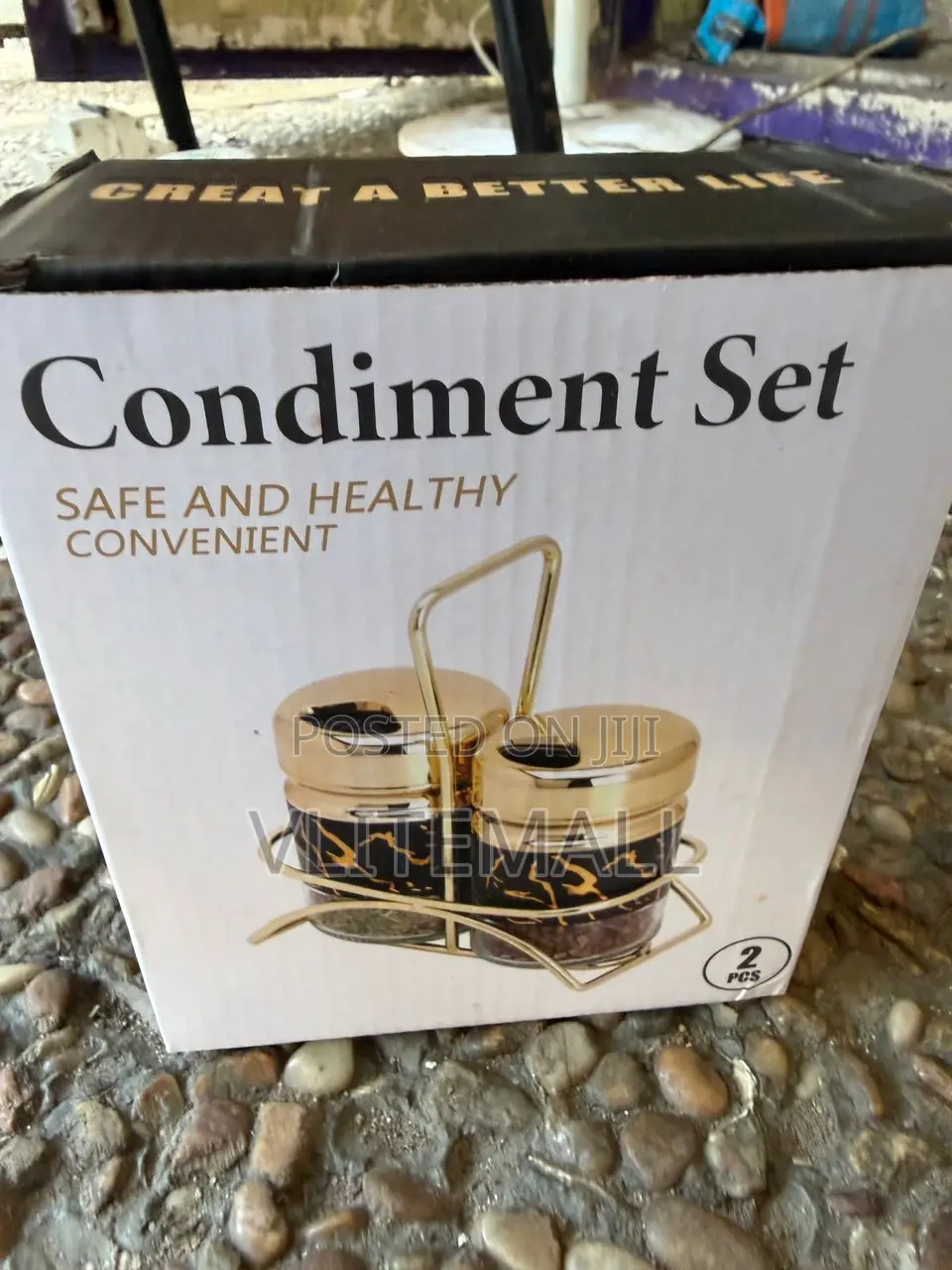 Drumstone 2-Piece Salt and Pepper Shaker Set