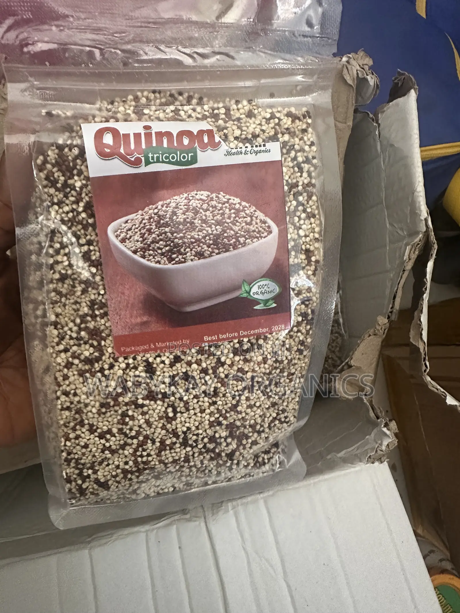 Organic Quinoa Mixed White and Black. 500g Upwards