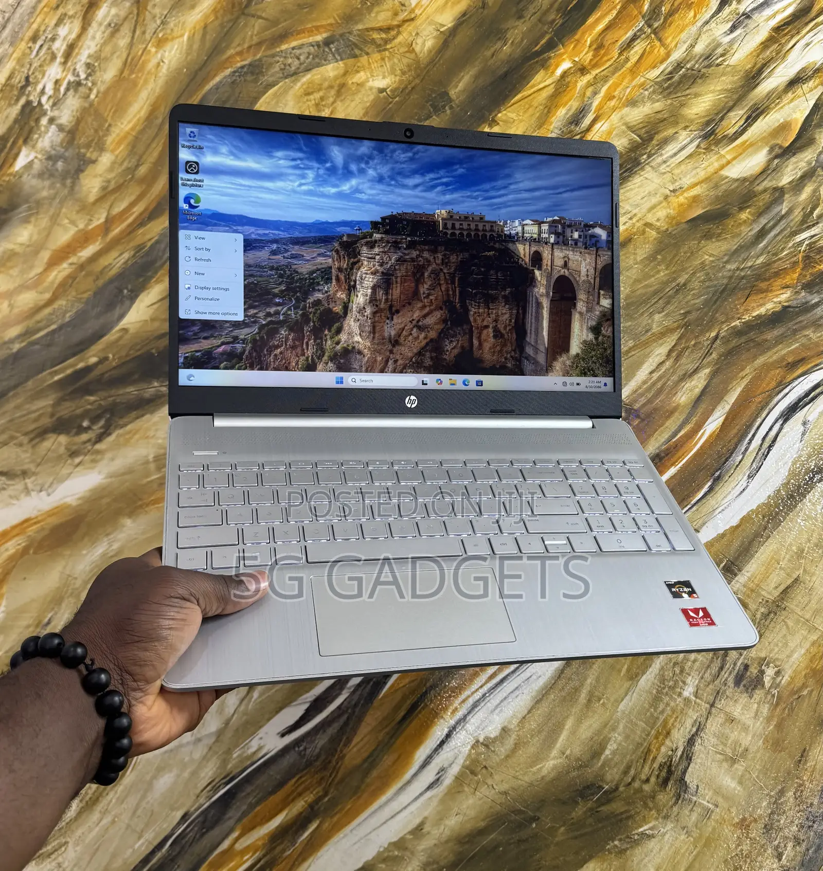 Laptop HP 15s 8GB AMD Ryzen 5 SSD 256GB