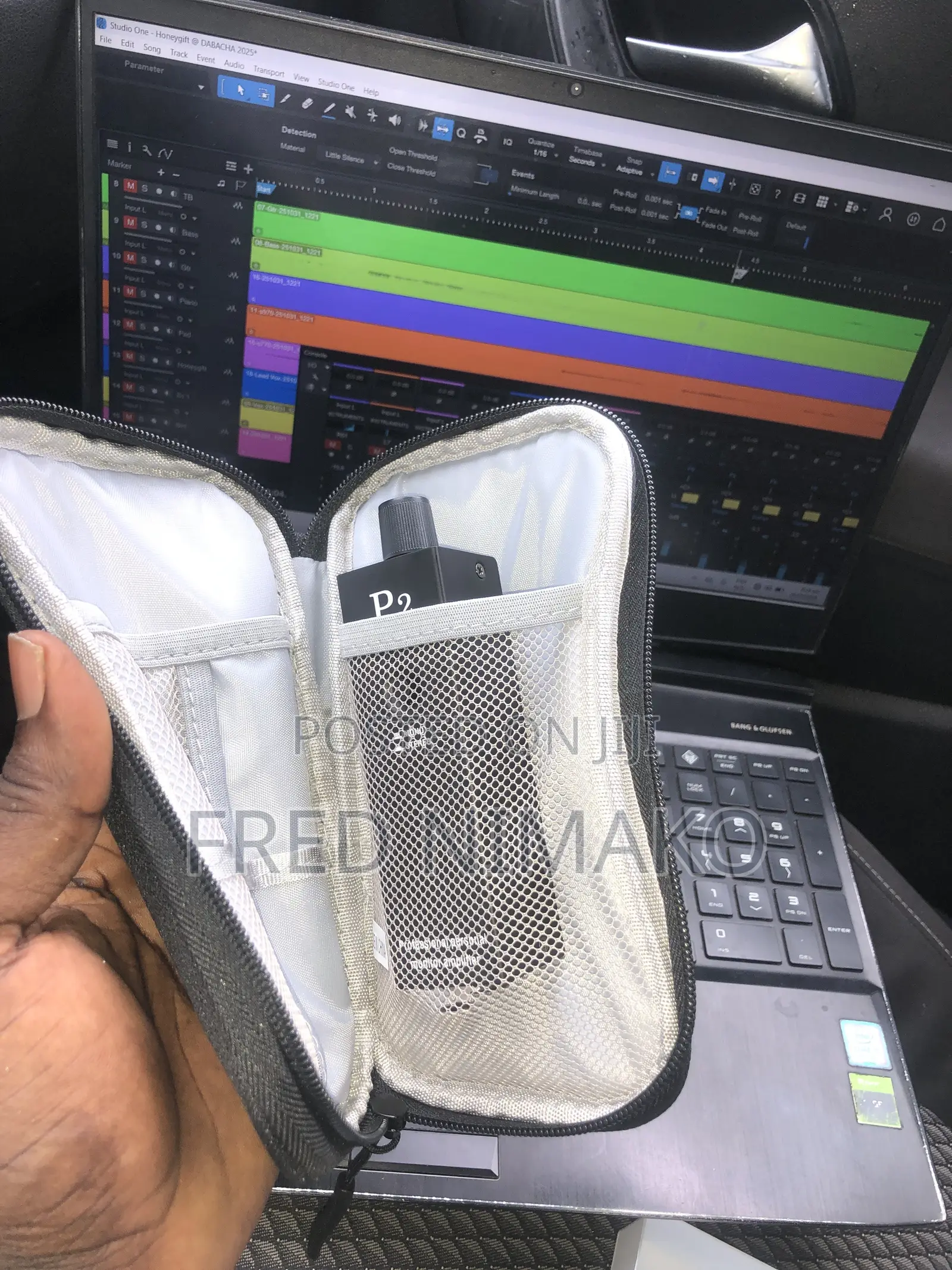 Kz Edx Pro X + P2 in-Ear Monitor Amplifier Bundle With Carry Case