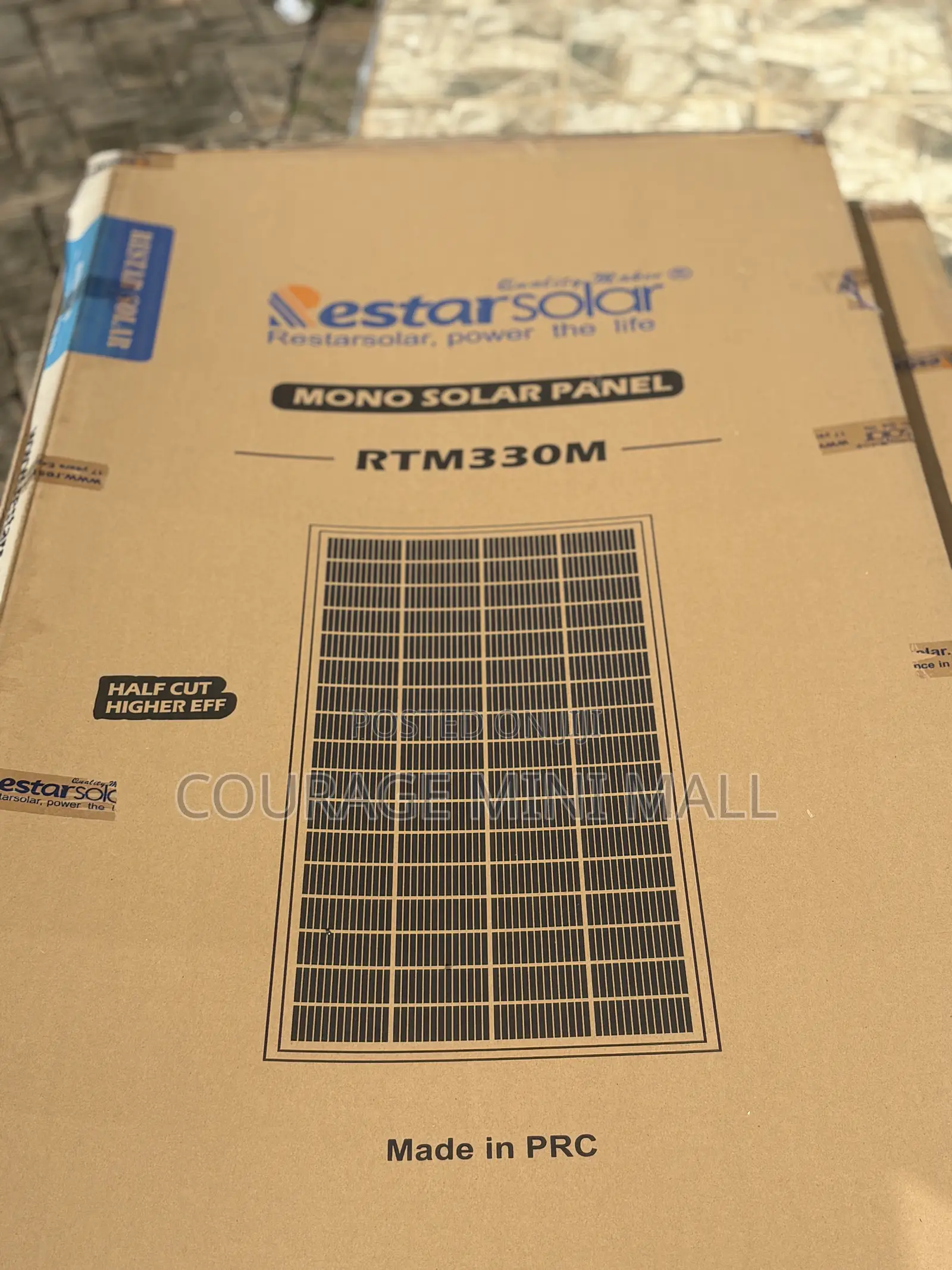 Restar 330w Mono Crystalline Solar Panel