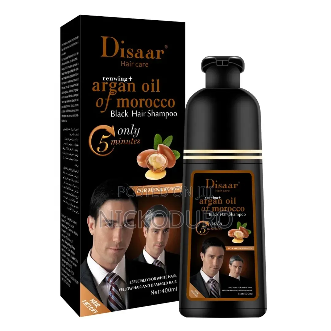 Anti-Grey Hair Black Shampoo(Argan Oil)