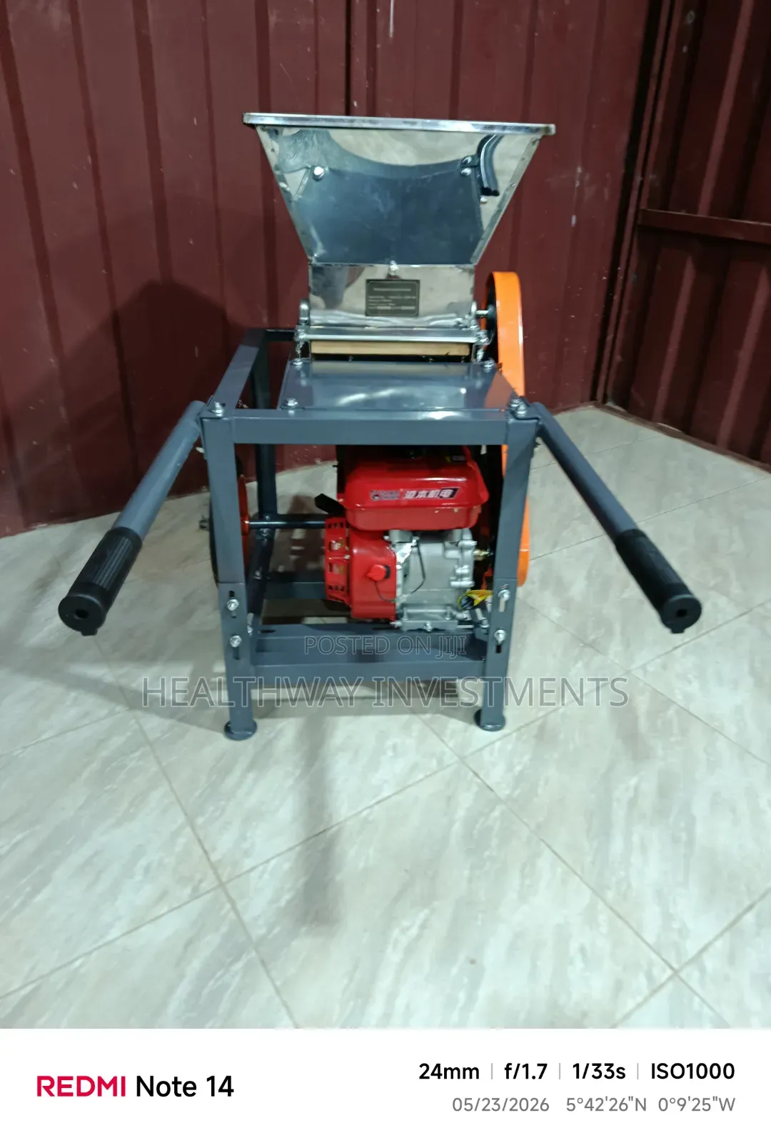 Cassava Grater on Wheels