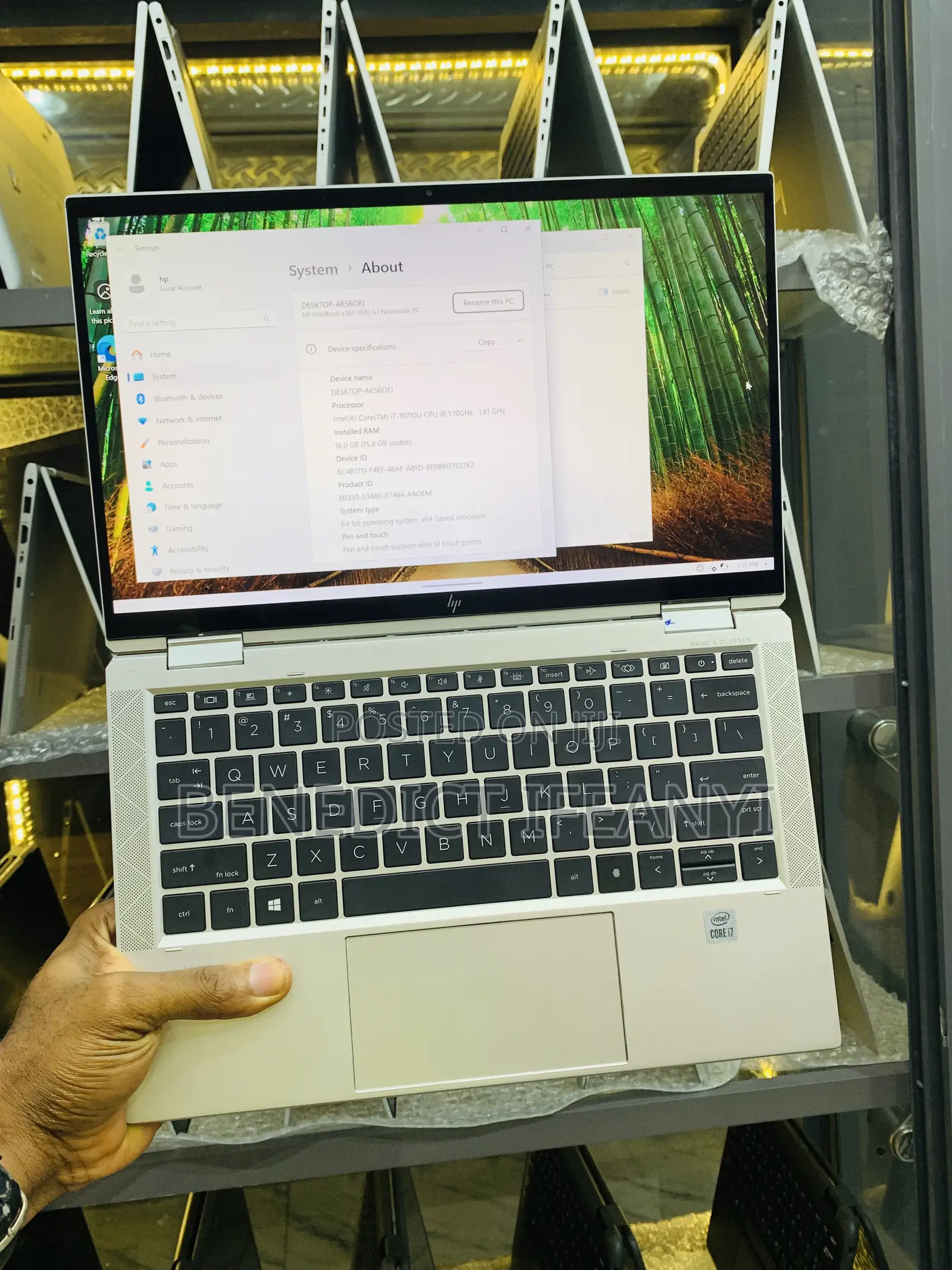 Laptop HP EliteBook x360 1030 G7 16GB Intel Core i7 SSD 512GB