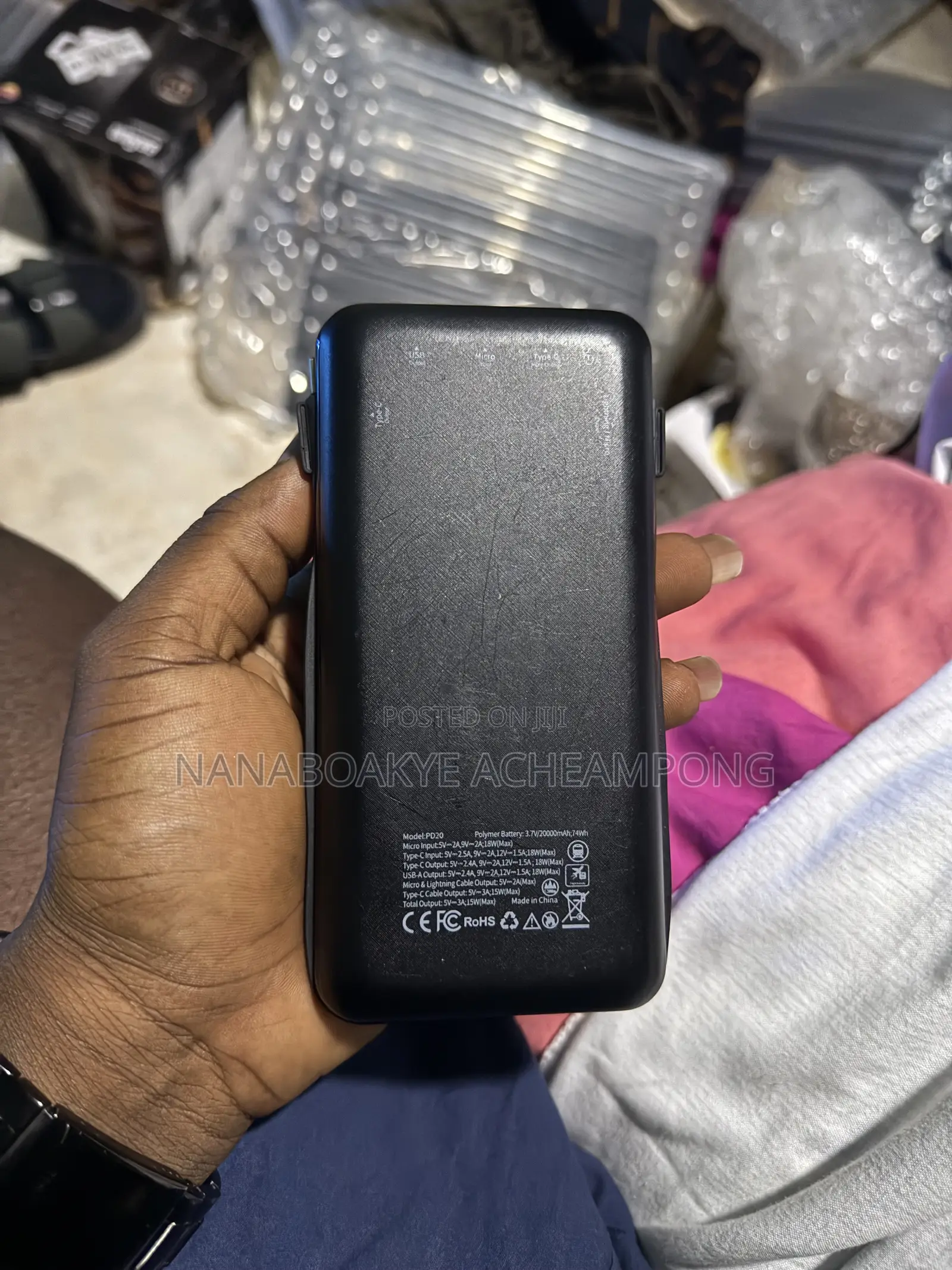 Uk Original Power Bank Red-E