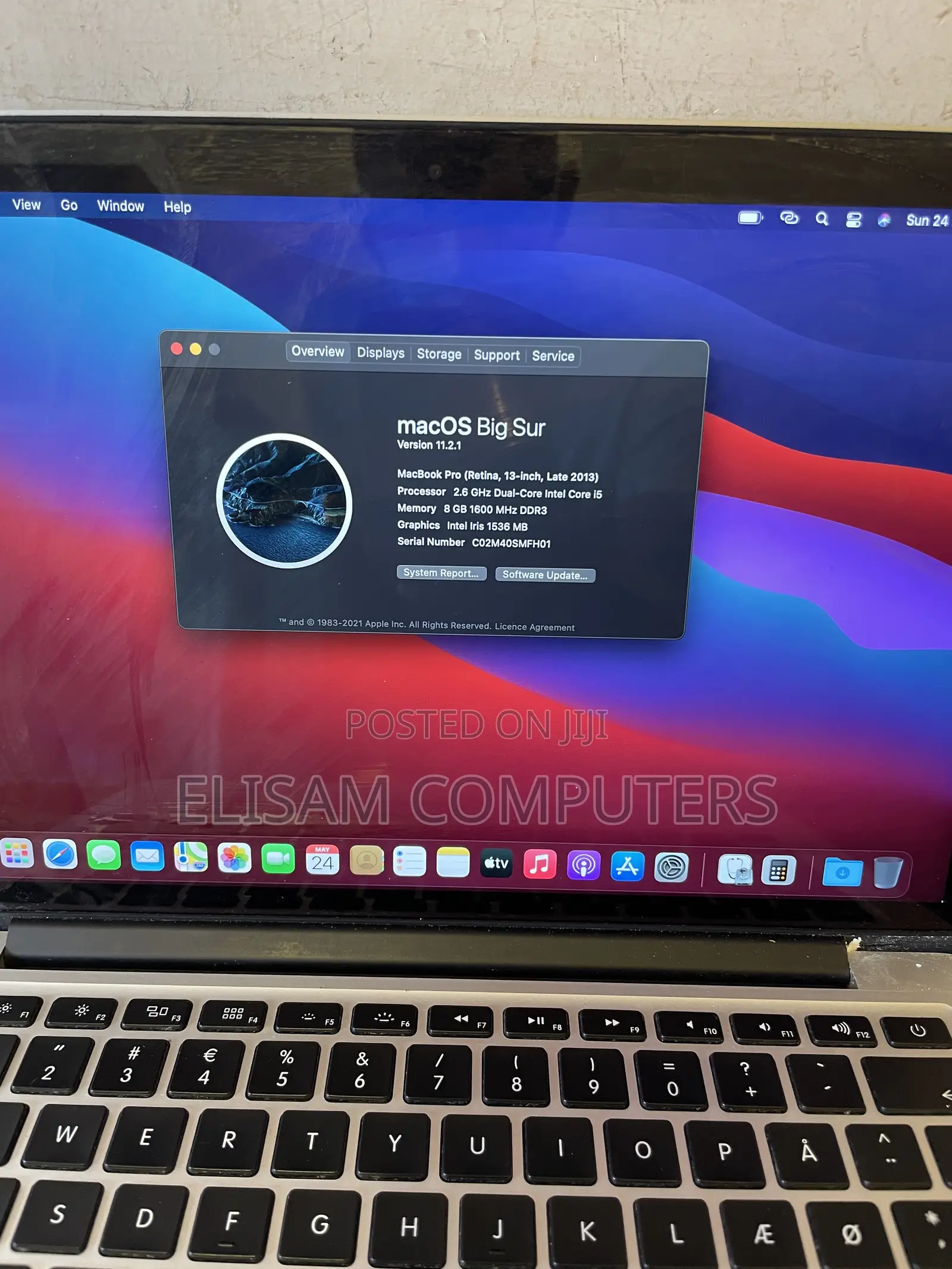 Laptop Apple MacBook Pro 2013 8GB Intel Core i5 SSD 128GB