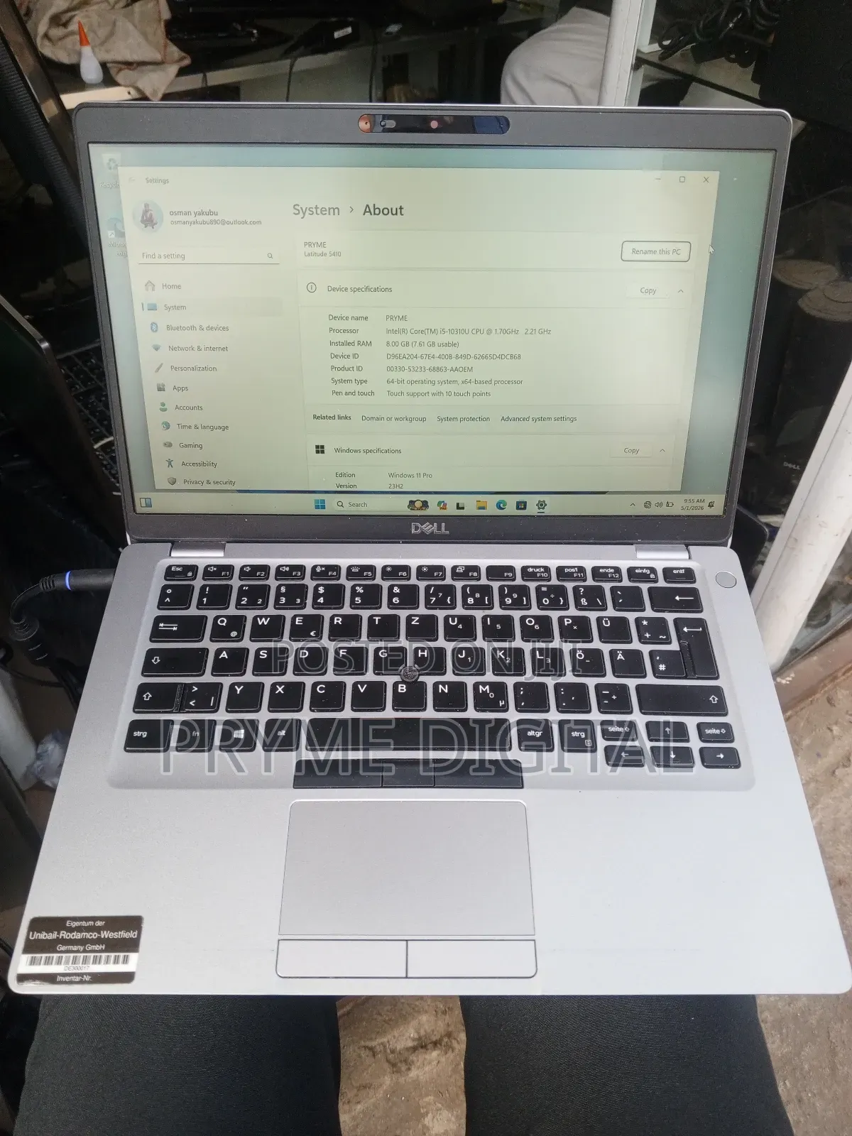 Laptop Dell Latitude 5410 8GB Intel Core i5 SSD 256GB