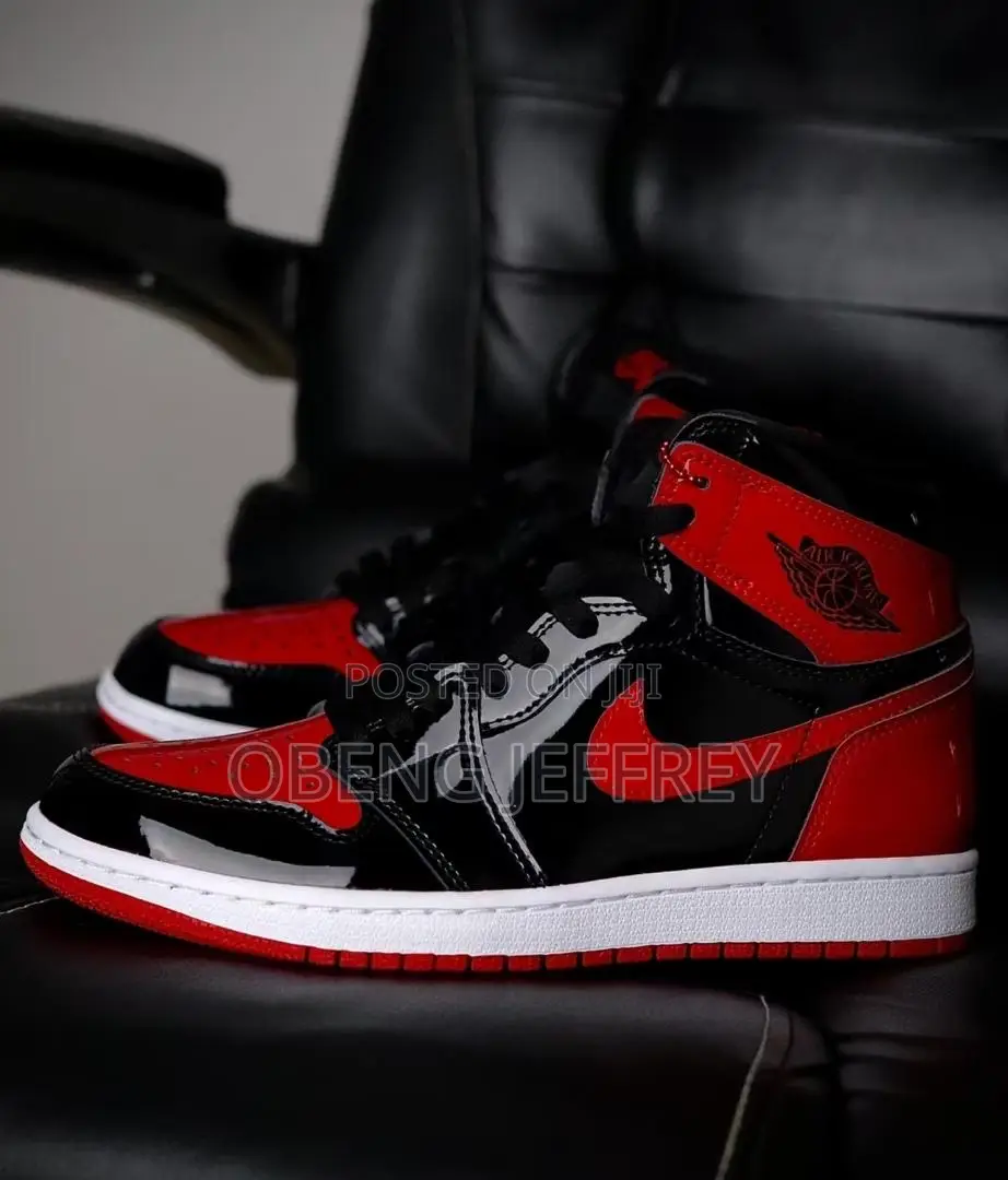 Original Nike Jordan 1 High Og Patent Bred Mirror